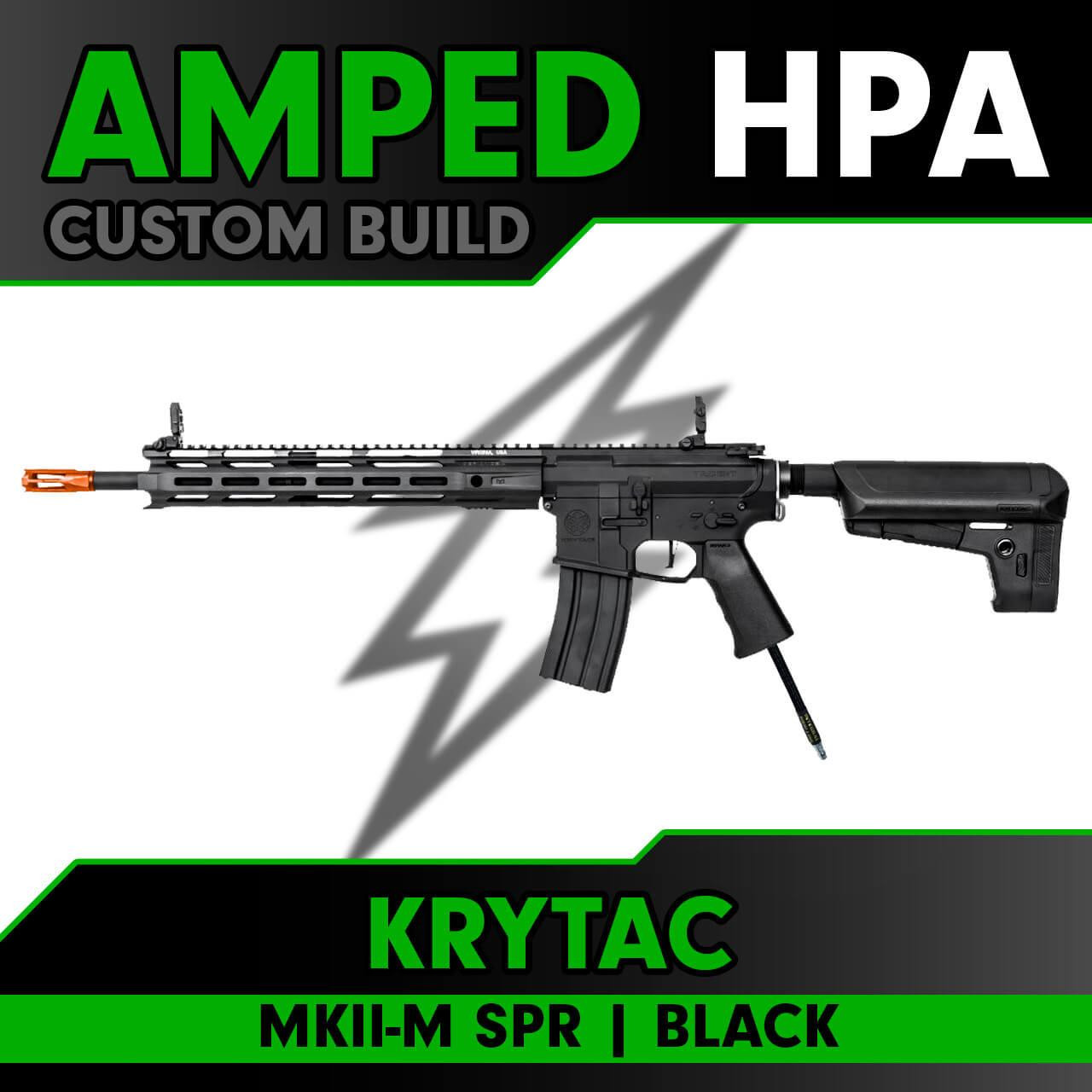 Amped Builds Amped Custom HPA Rifle Krytac MKII-M SPR Black 