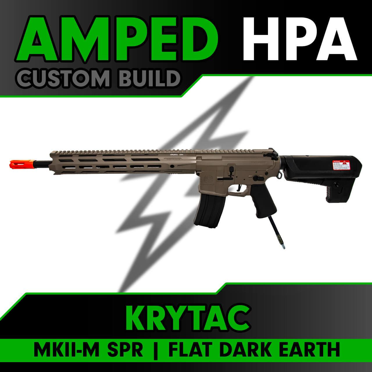 Amped Builds Amped Custom HPA Rifle Krytac MKII-M SPR Flat Dark Earth 