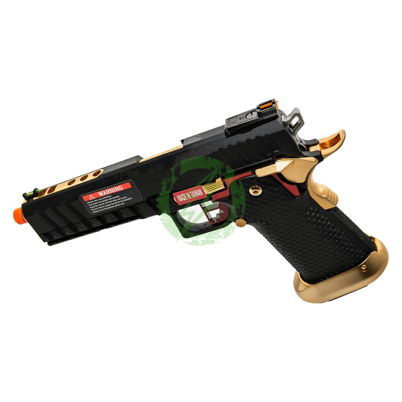 AW Custom Competitor Hi-Capa GBB Pistol Black & Gold