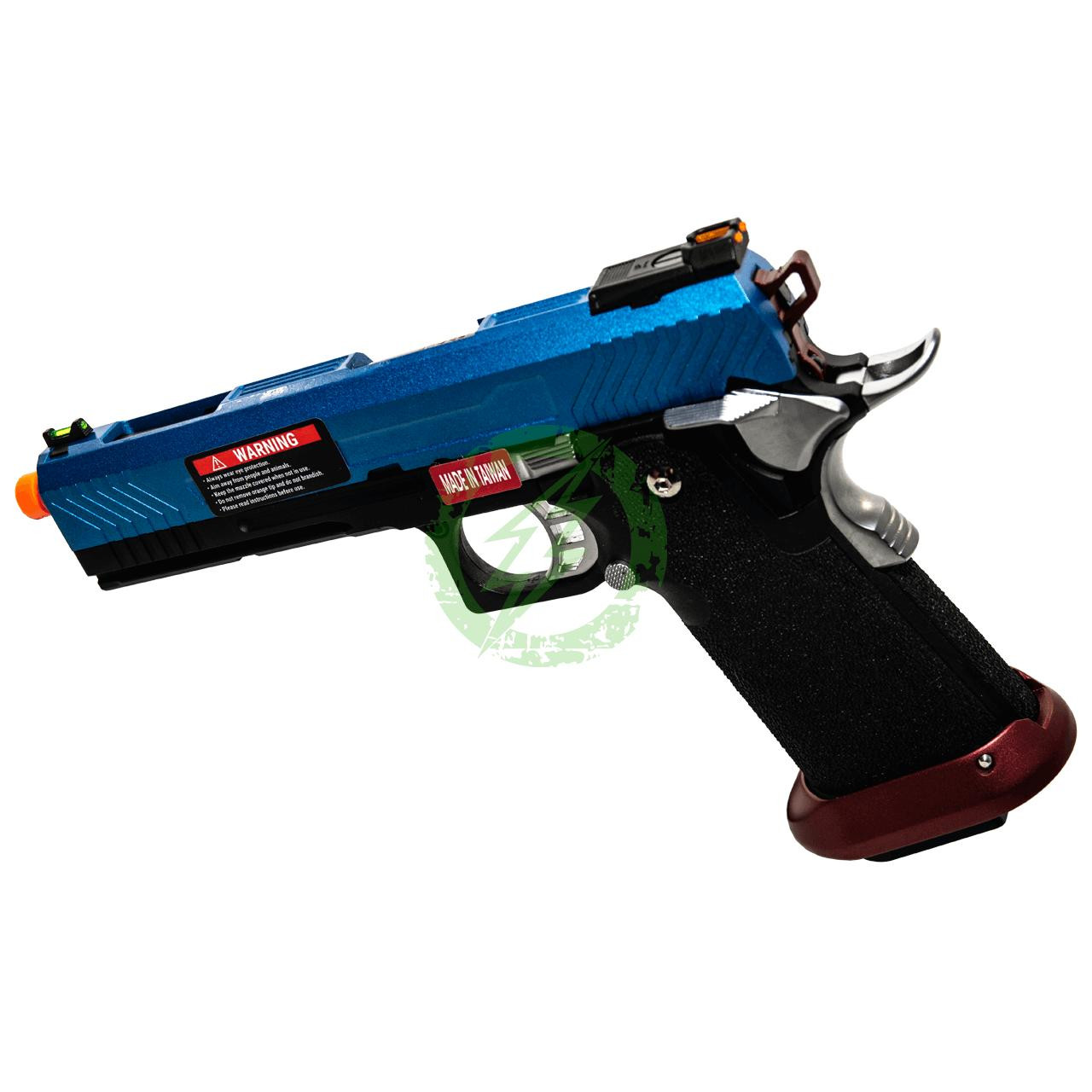AW Custom Hi-Capa Competition GBB Airsoft Pistol | Blue Patriot