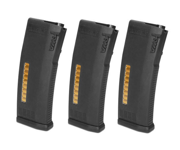  KWA MS120c 3 Pack Adjustable ERG Magazines (Black) 