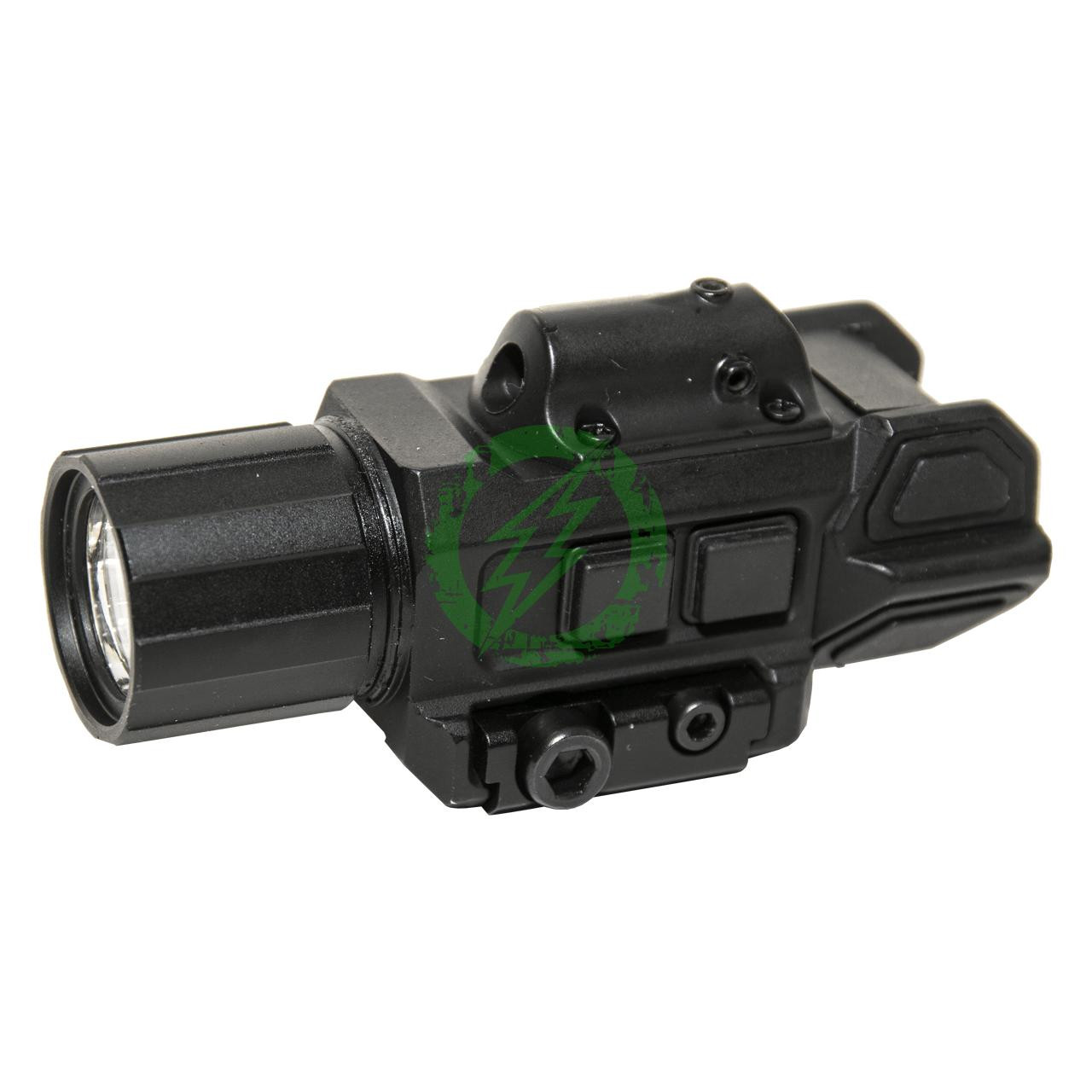  NC Star | VISM GEN3 Pistol FlashLight Strobe & Red Laser | 200 Lumens / Black 