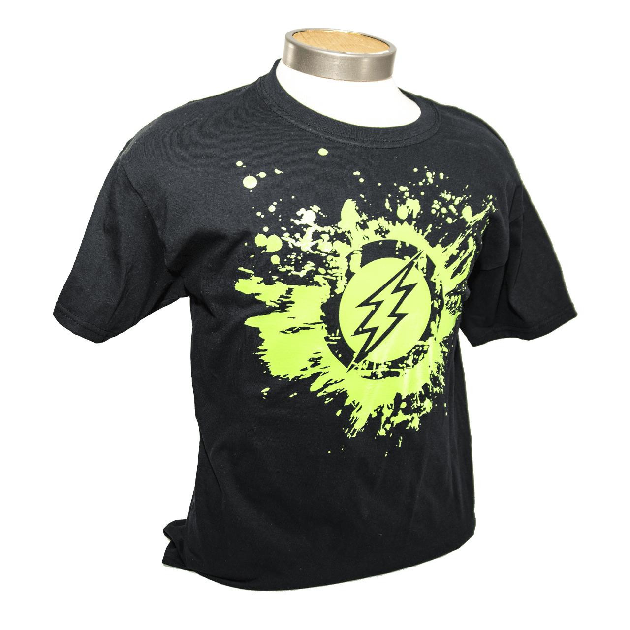  Amped Airsoft T-Shirt Green Splatter (Black) 