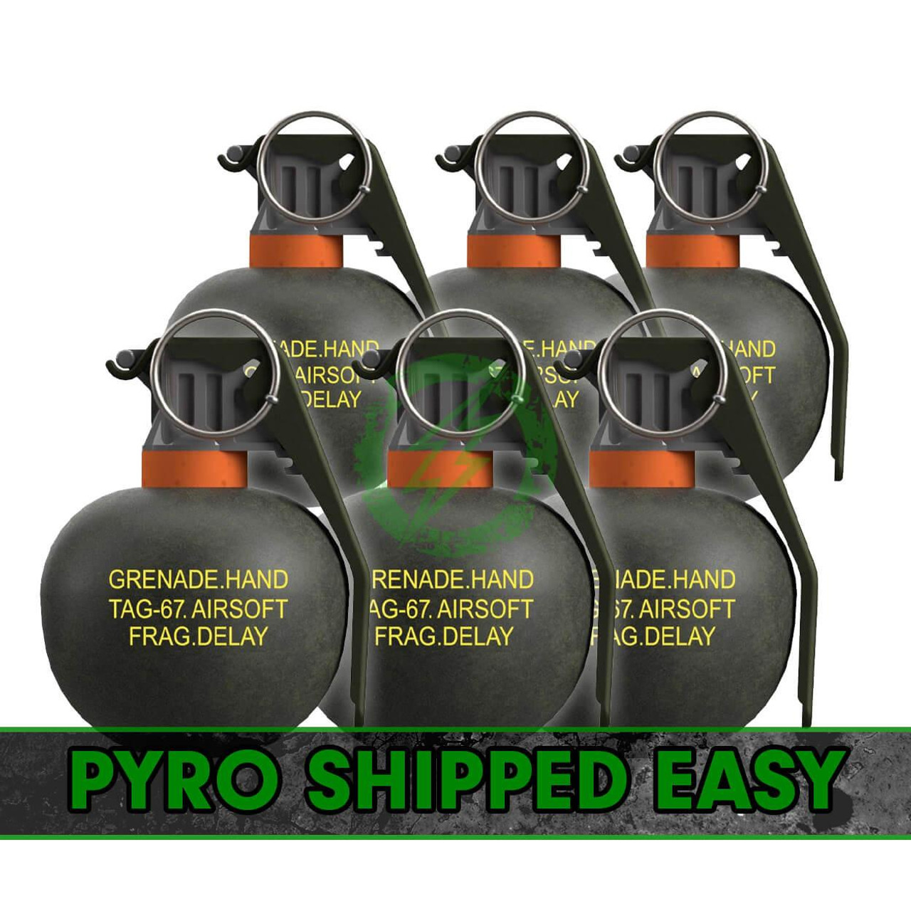 TAGinn Pyro Shipped Easy TAGinn TAG67 Airsoft Hand Grenade | Pack of 6 