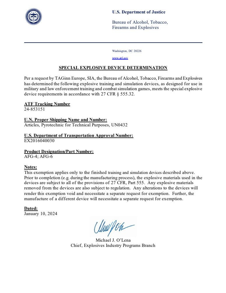 TAGinn Pyro Shipped Easy TAGinn AFG-6 Pea Hand Grenade | Pack of 6 