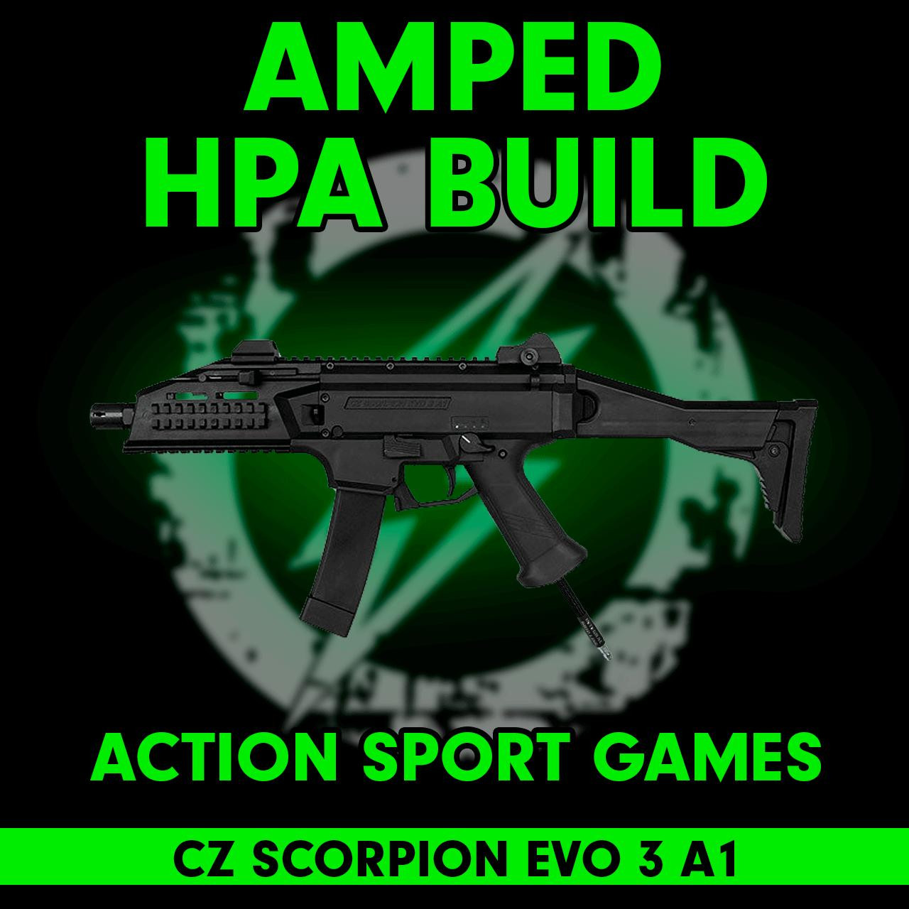 Amped Builds Amped Custom HPA CZ Scorpion EVO 3 A1 Rifle | Black, FDE, Grey 