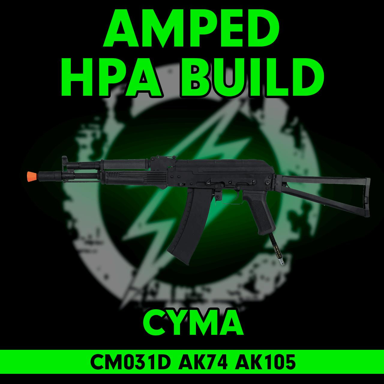 Amped Builds Amped Custom HPA CYMA CM031D AK74 AK105 Airsoft Rifle 