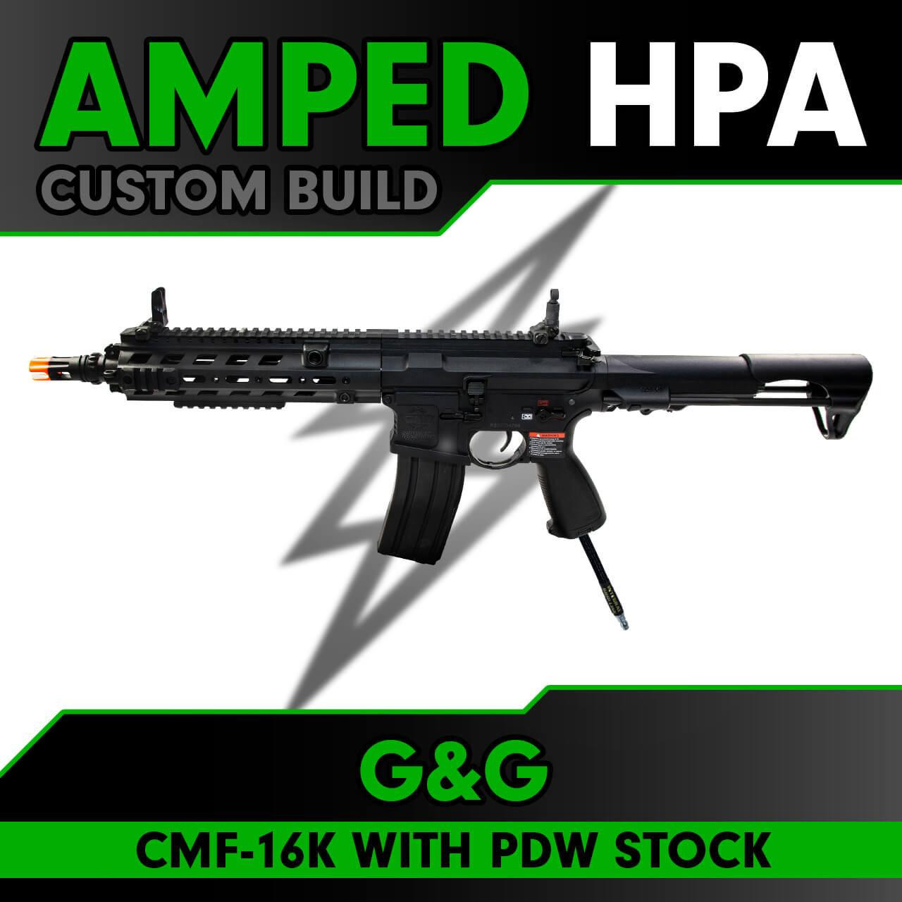 Amped Builds Amped Custom HPA G&G Combat Machine CMF-16K | PDW Stock 