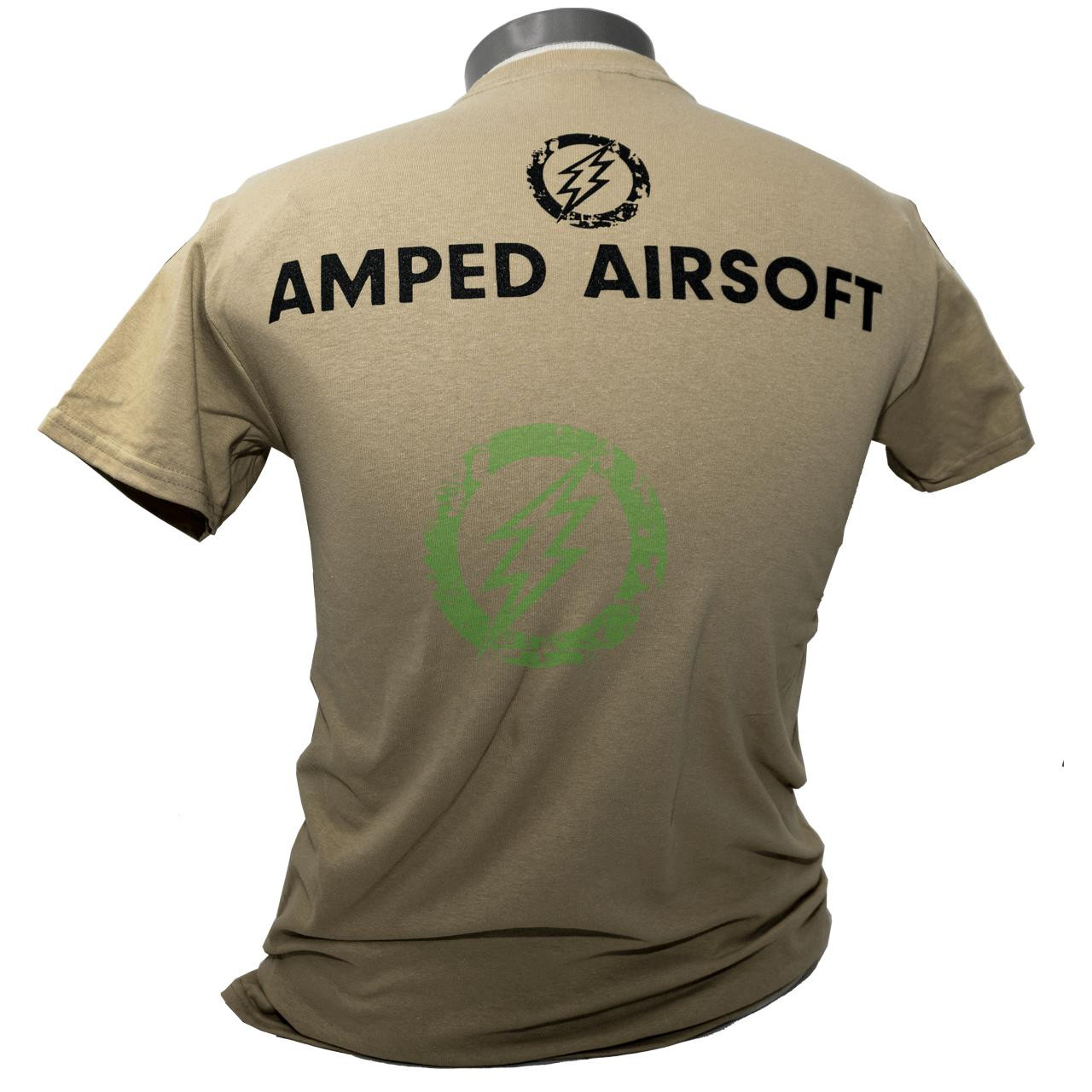  Amped Airsoft Black Splatter T-Shirt | Coyote 