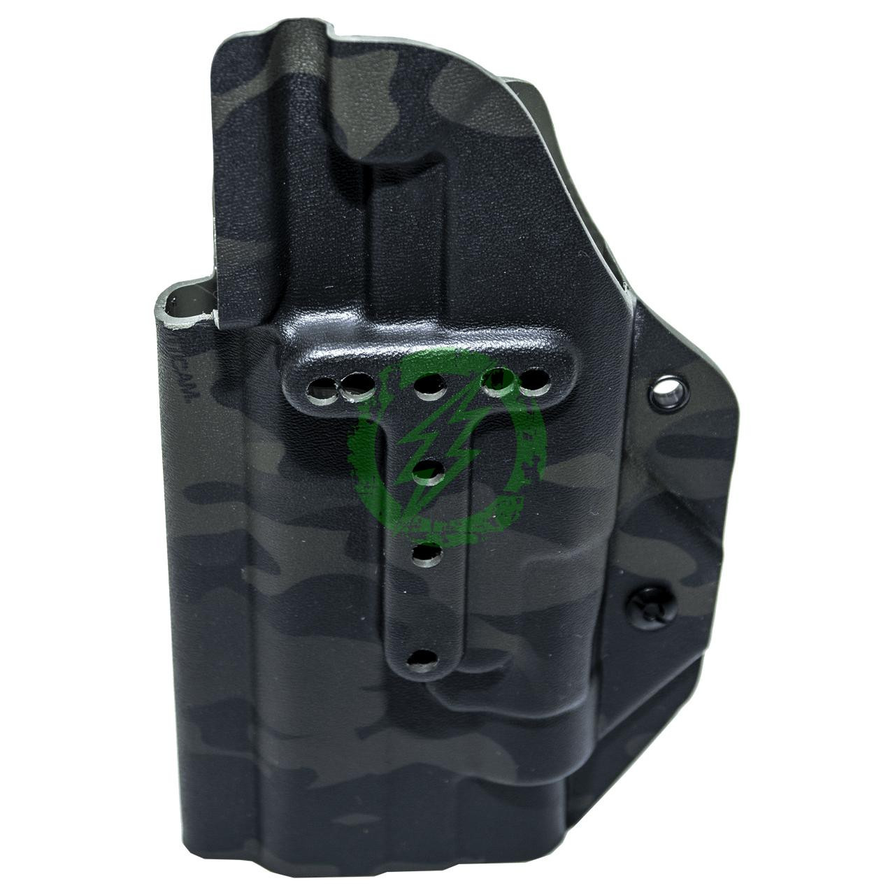  MC Kydex Lightbearing Elite Series Holster | Belt Mount | Multicam Black 