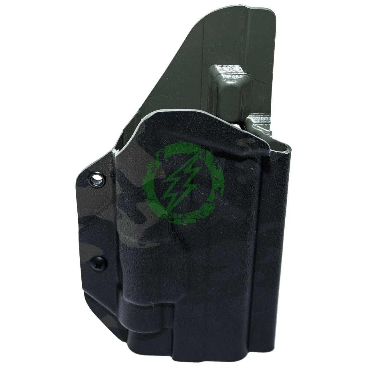  MC Kydex Lightbearing Elite Series Holster | Belt Mount | Multicam Black 