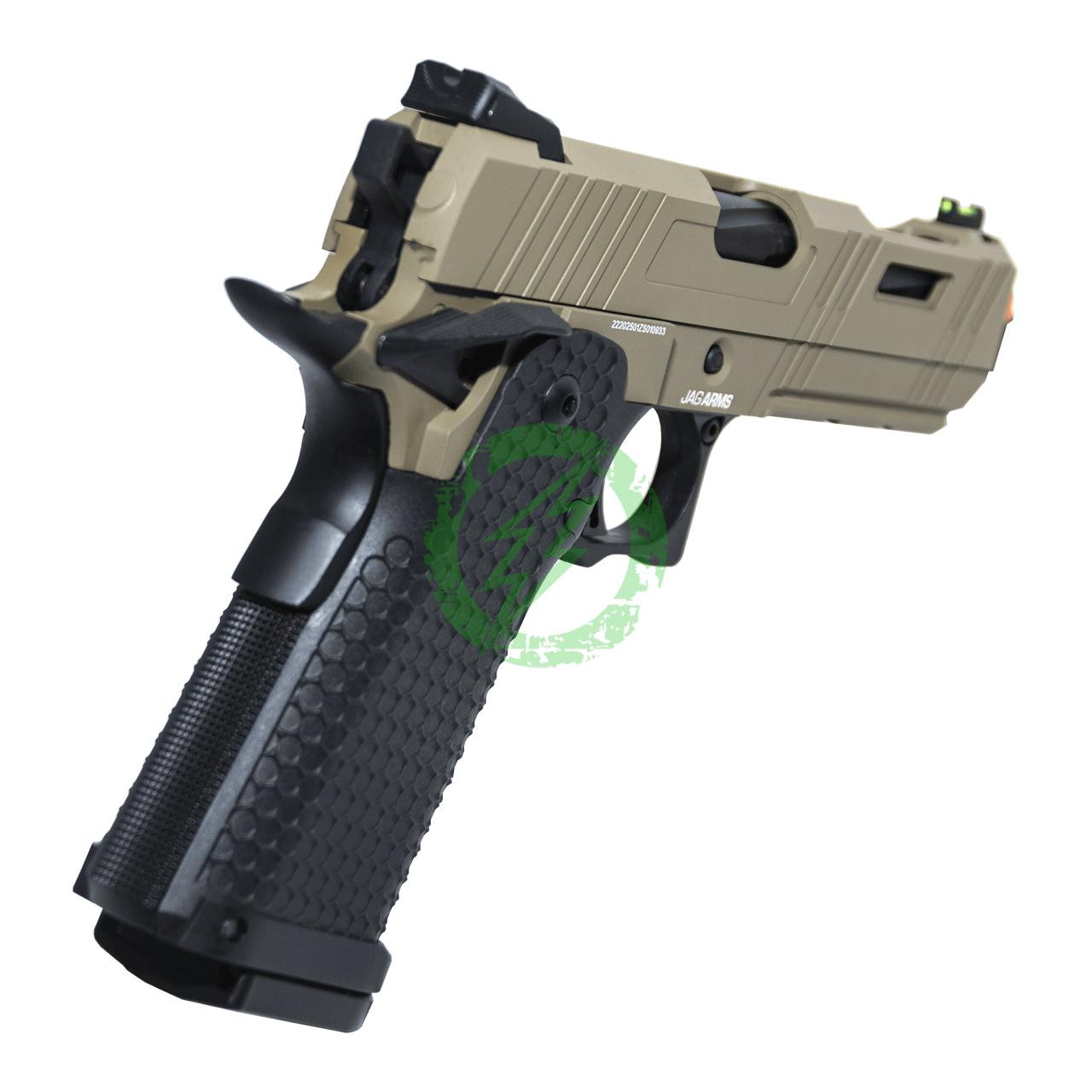 JAG Arms 4.3 GMX-3 Series Gas Blow Back Airsoft Pistol | Tan