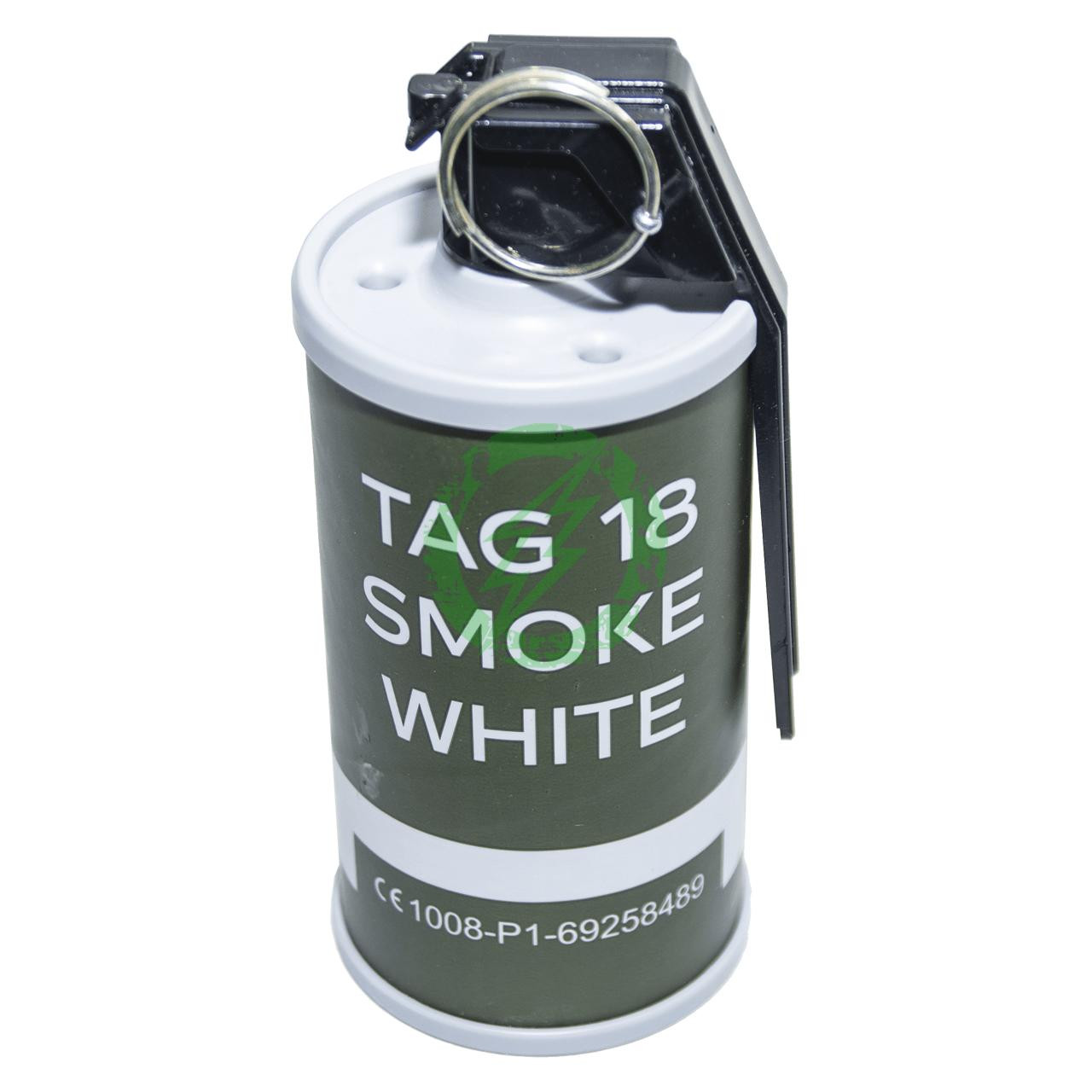 TAGinn TAG-18 Airsoft Smoke Grenade | White | Single | Event / Store Pickup 