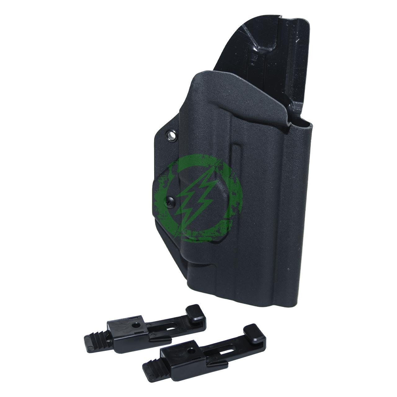 MC Kydex Lightbearing Elite Series Holster | Belt Mount (Black) 