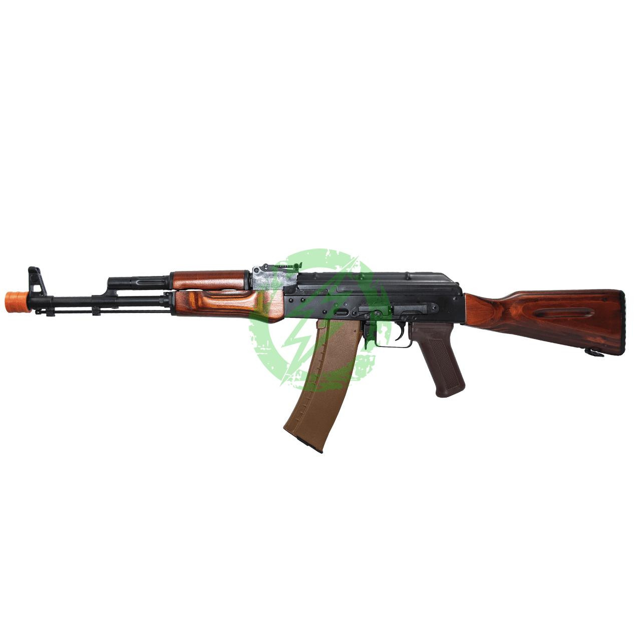 AK電動ライフル、AKマシンガン、HKTライフル90、DEハンドガン、吸盤ダーツ LCT Airsoft AK74M NV Full Metal AEG with Real Wood Furniture