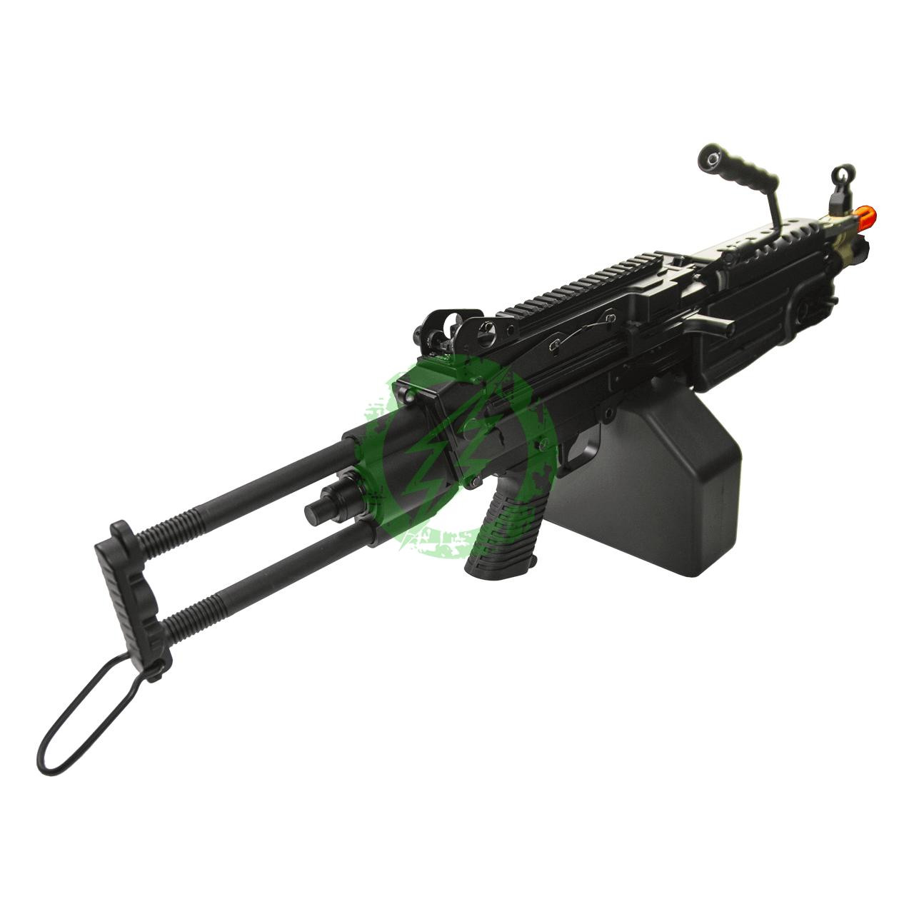  Cybergun A&K FN Licensed Black M249 Airsoft Machine Gun Para 
