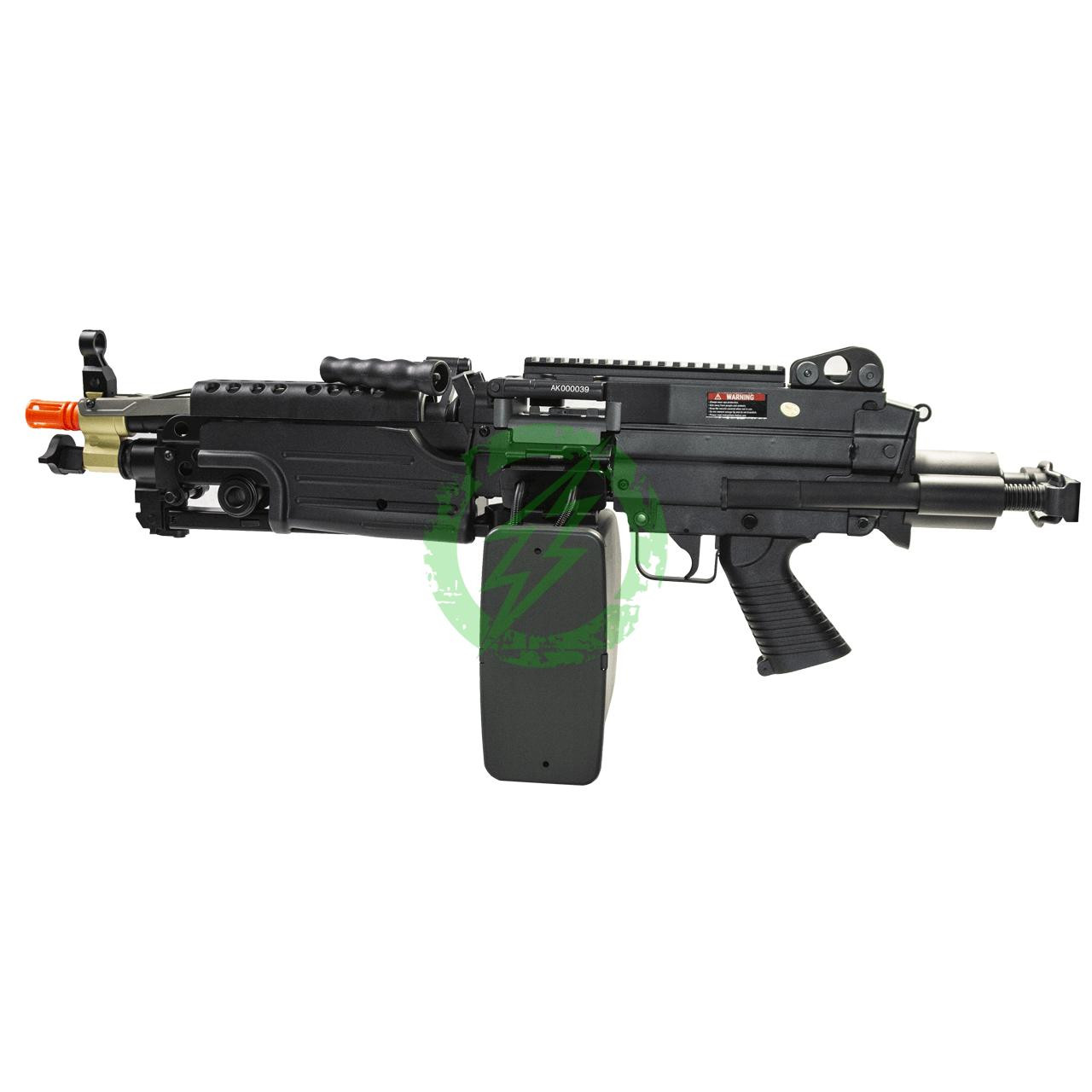  Cybergun A&K FN Licensed Black M249 Airsoft Machine Gun Para 