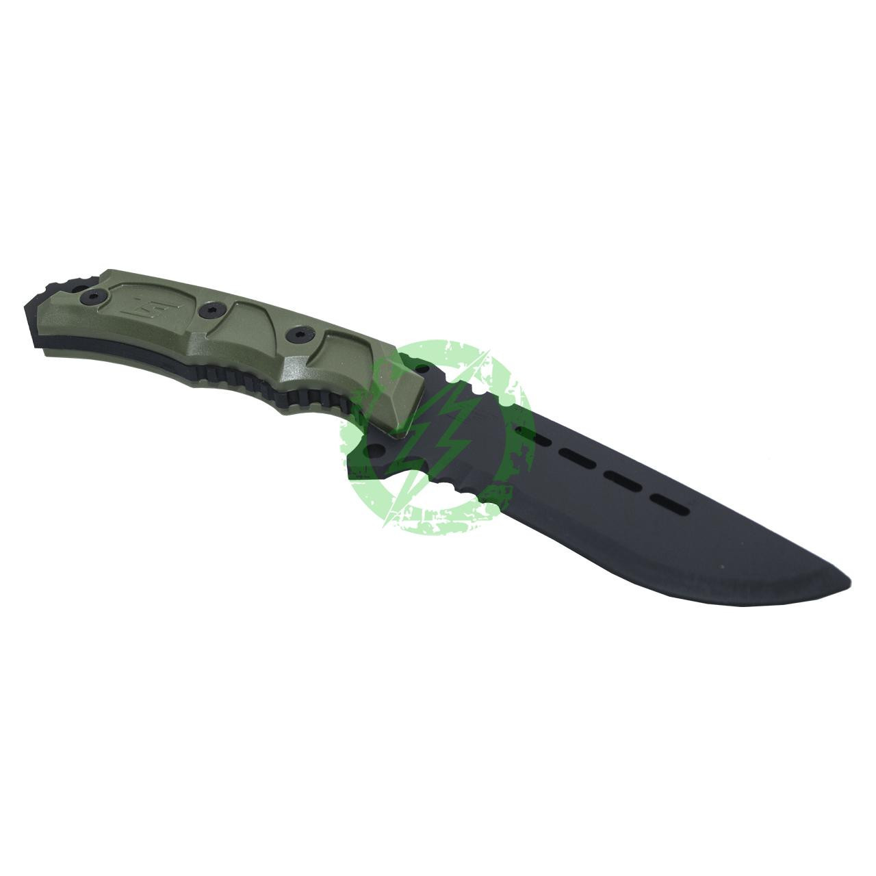  TS Blade Green Beret Dummy PVC Knife | Onxy / Ranger Green/ Sand Grip 