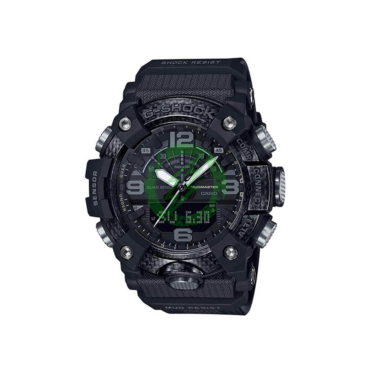  Casio MudMaster G Shock Ani-Digi Black/White Wrist Watch 