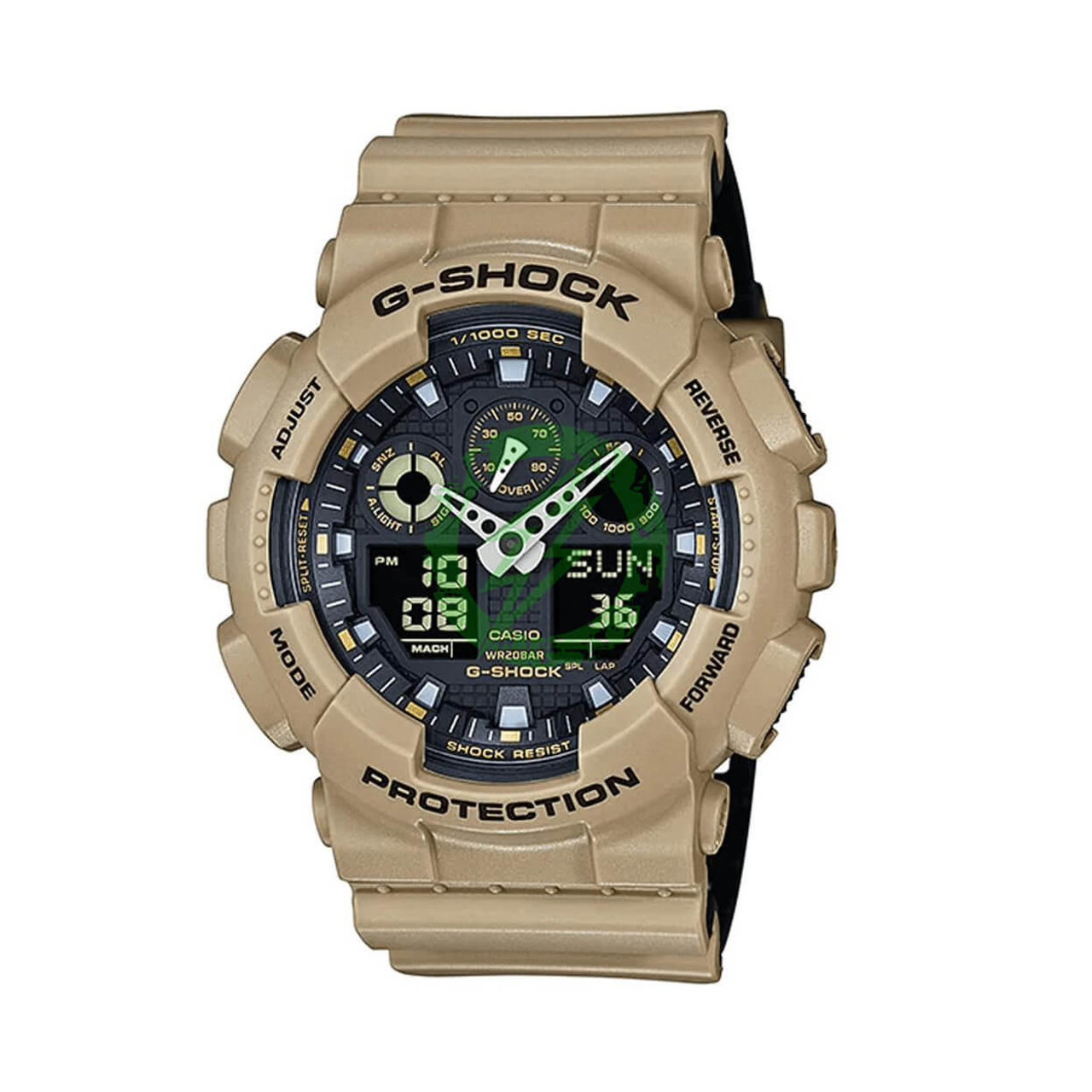  Casio XL ANA-DIGI G-Shock Wrist Watch | Tan 