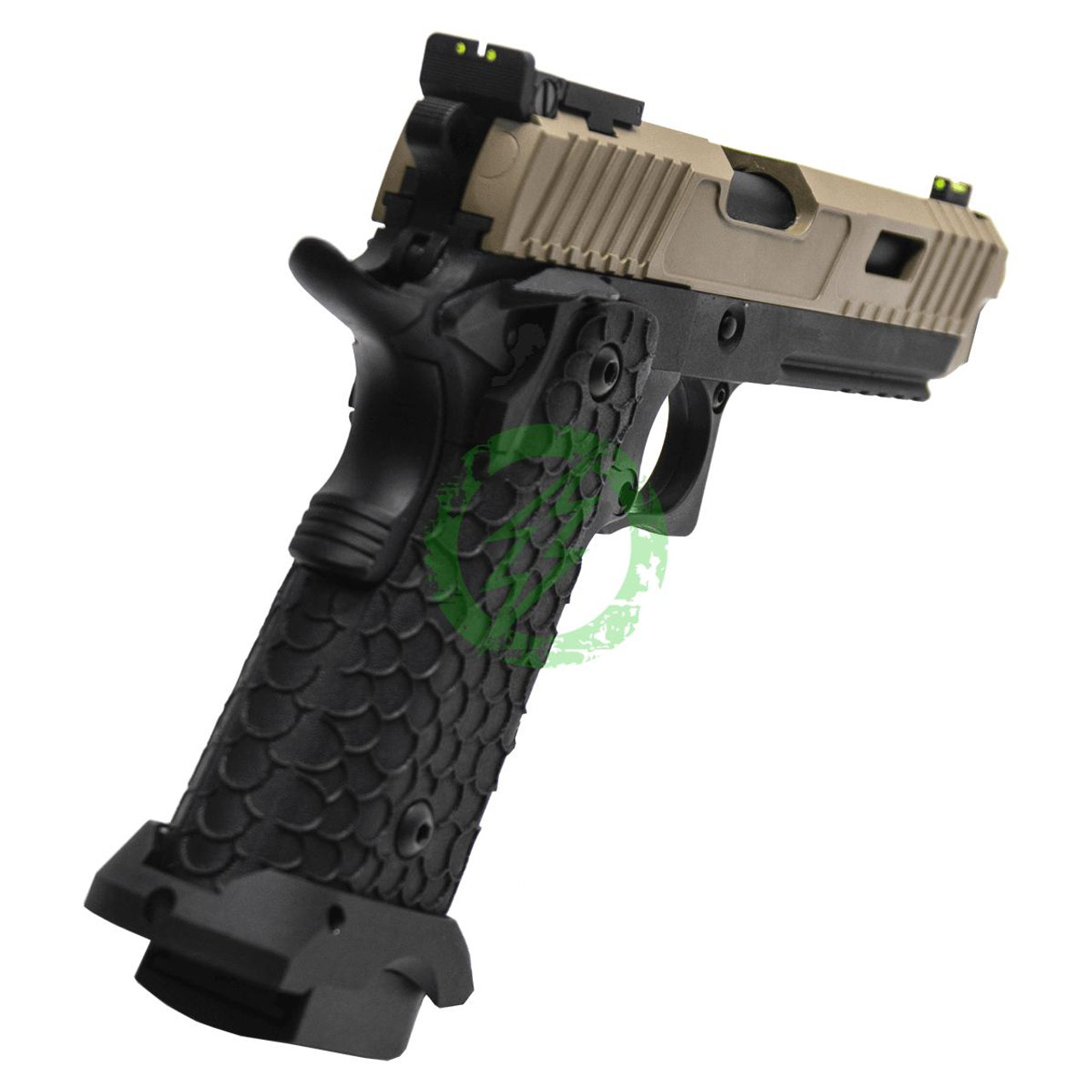 Valken BY HICAPA CO2 Blowback Airsoft Pistol | Tan & Black
