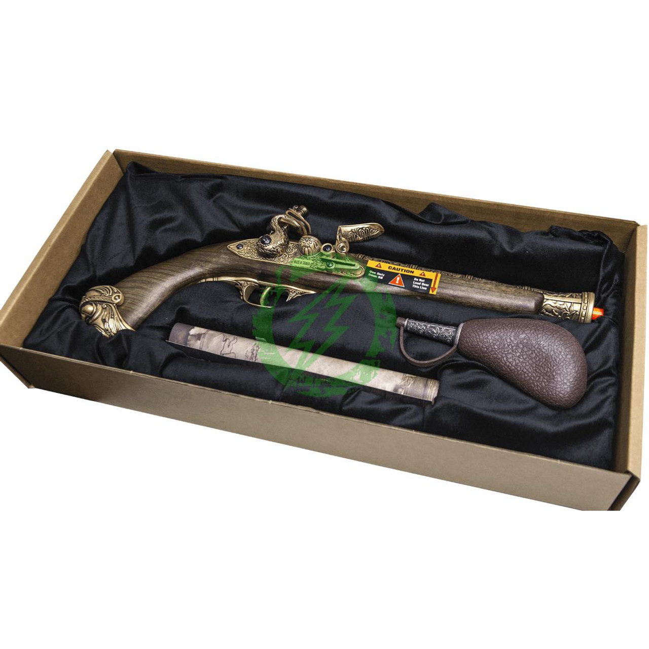  HFC 18th Century Flintlock Pirate High Power Airsoft Pistol | Green Gas 