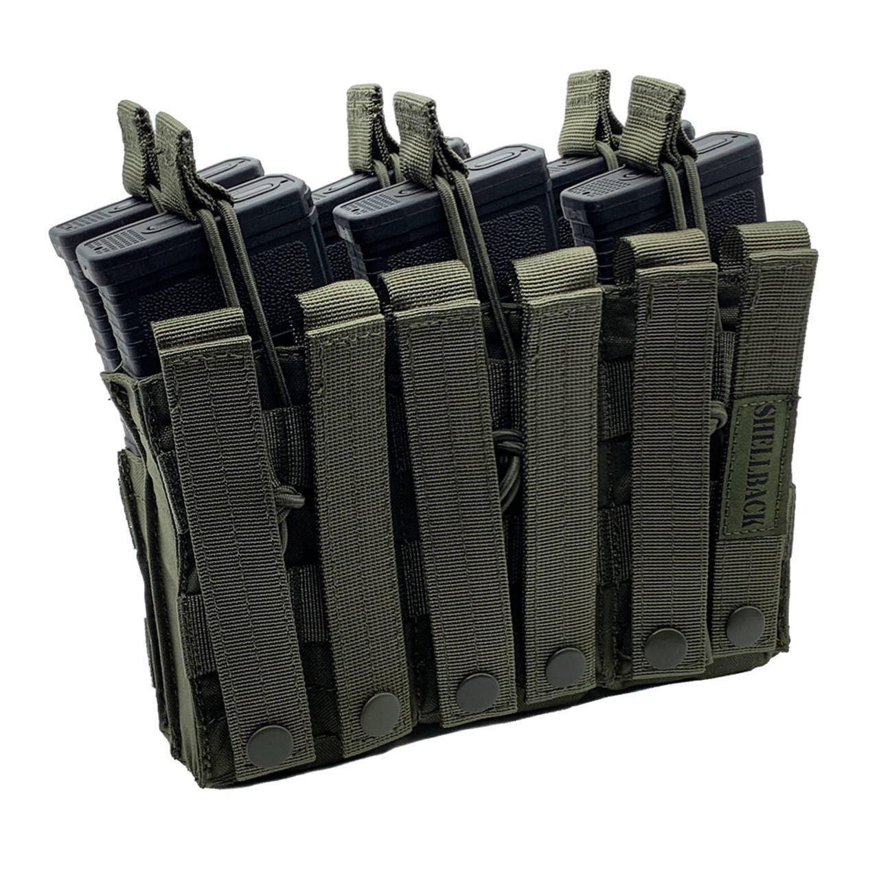 Shellback Tactical Triple Stacker Open Top M4 Mag Pouch | Molle