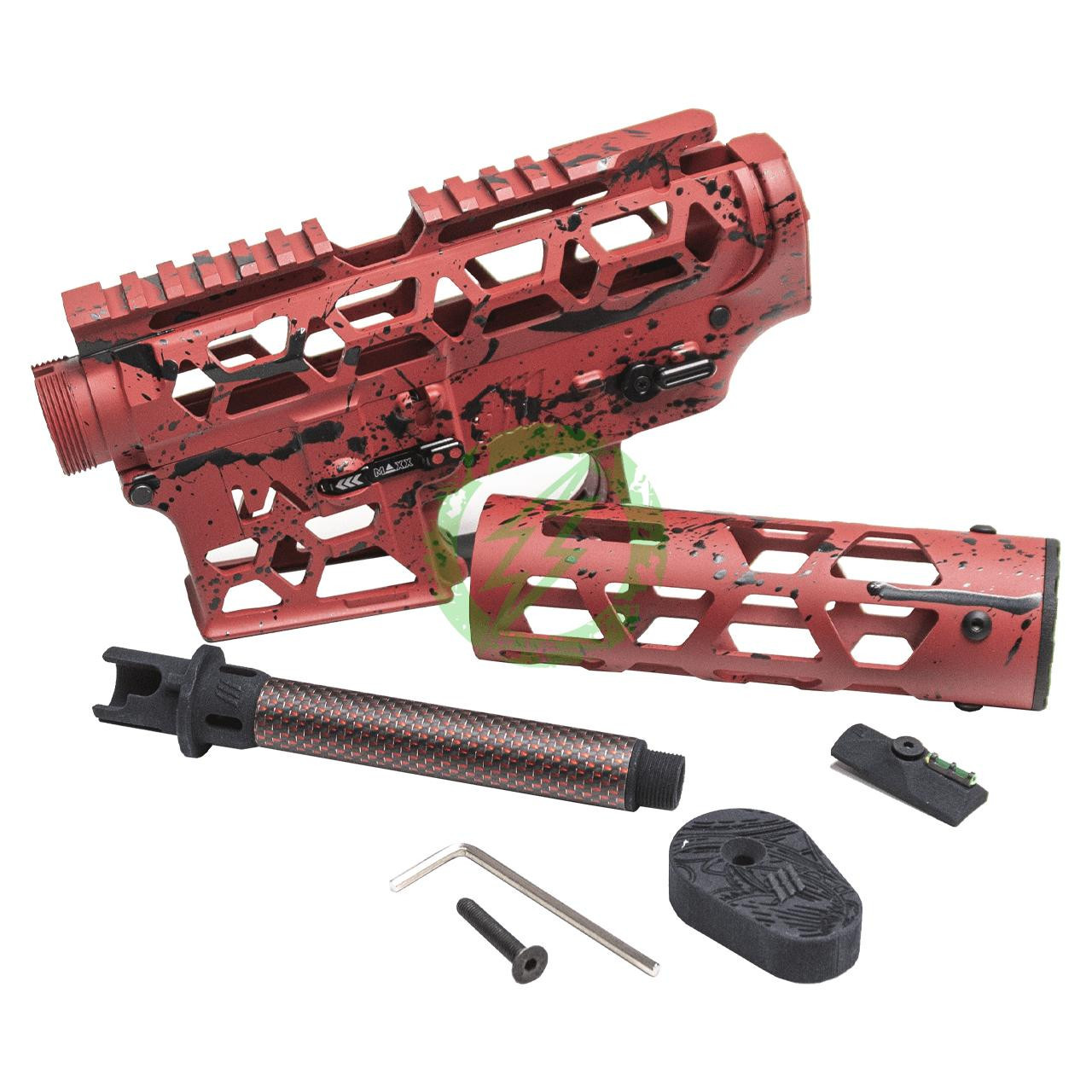Monk Customs MONK X LA Airsoft VOID Rifle Body | Black Splatter 