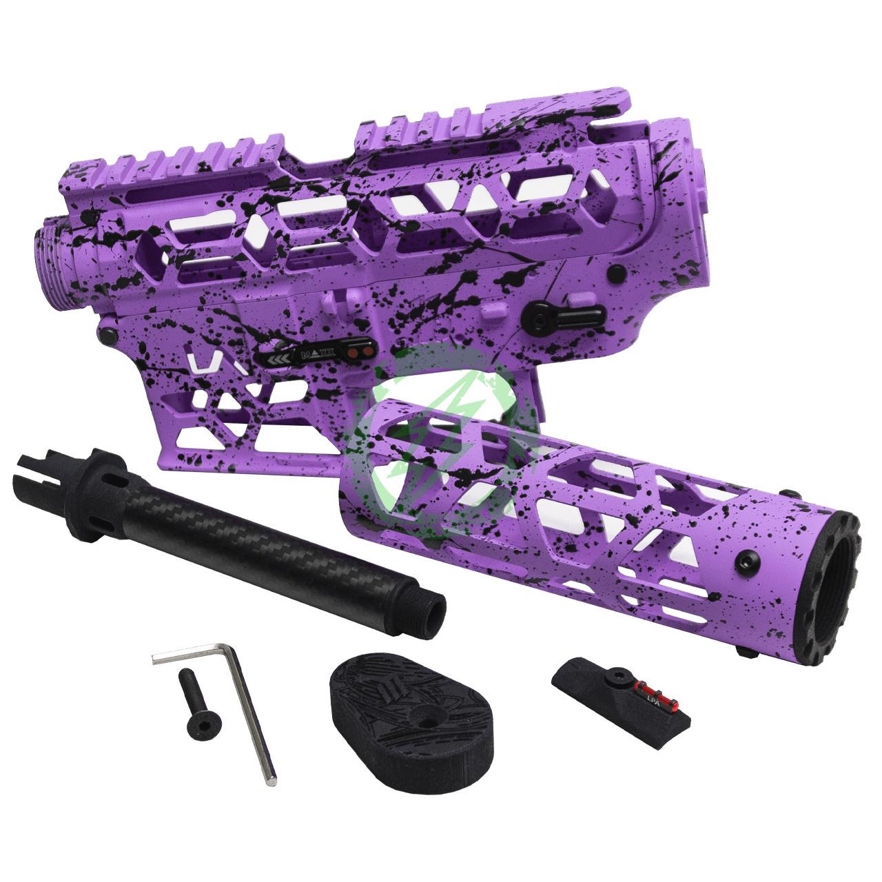Monk Customs MONK X LA Airsoft VOID Rifle Body | Black Splatter 
