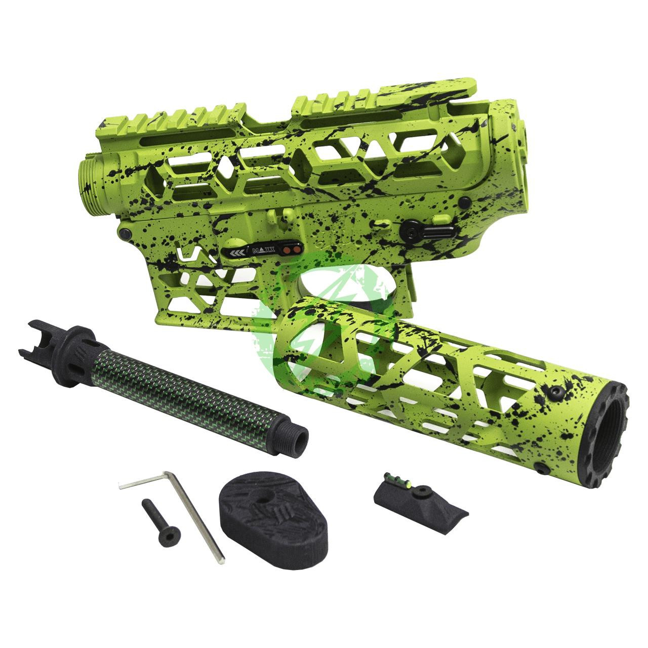 Monk Customs MONK X LA Airsoft VOID Rifle Body | Black Splatter 