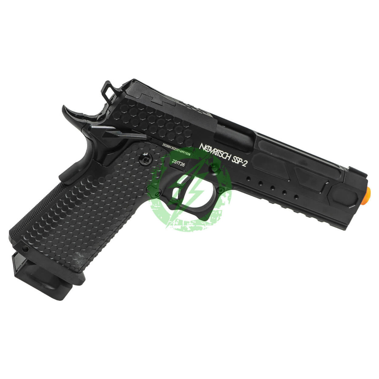 Novritsch NOVRITSCH SSP2 Airsoft Pistol | Black / Green Gas 