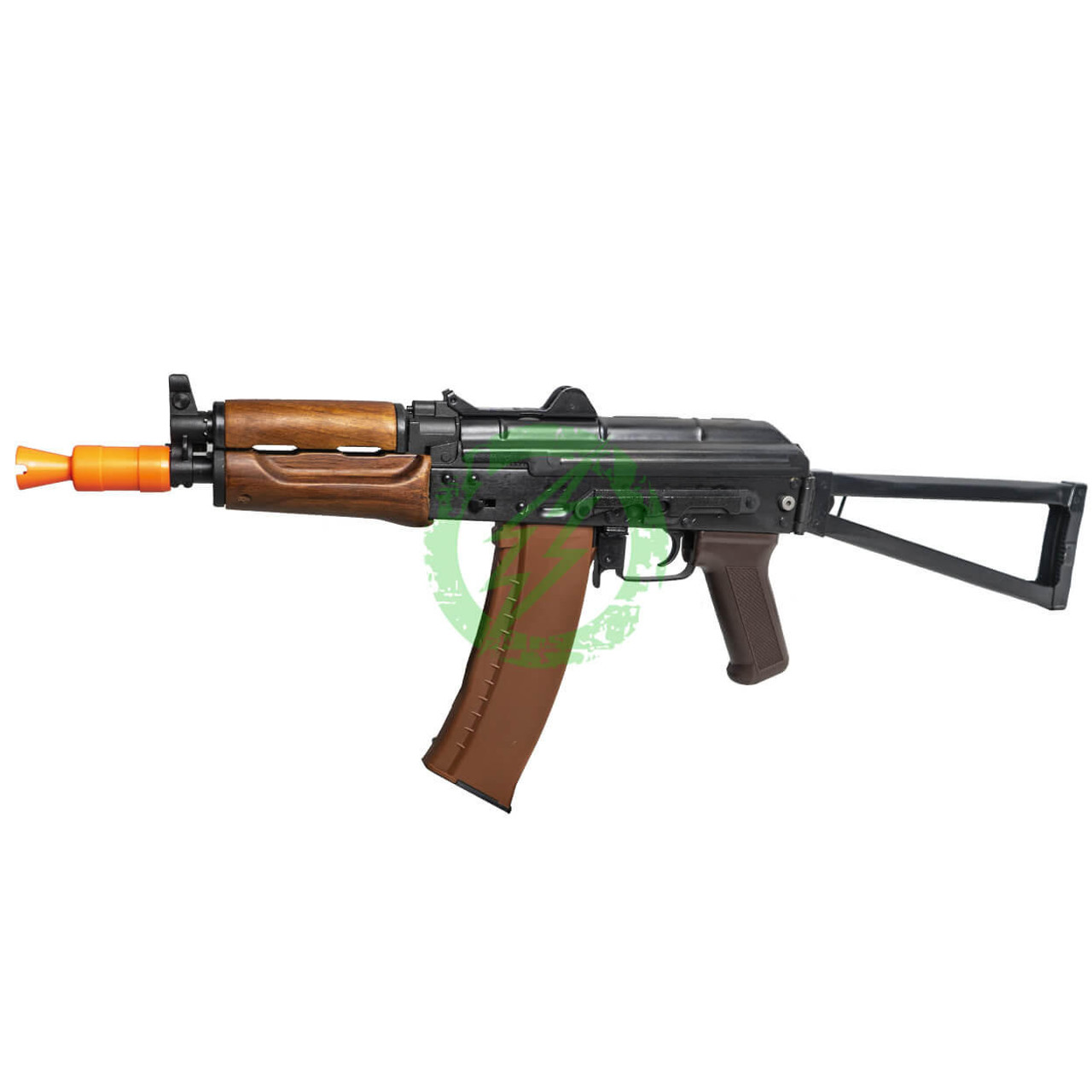  E&L Airsoft New Essential Version AKS-74UN AEG Rifle CQB Length Steel Body with Wooden Furniture 