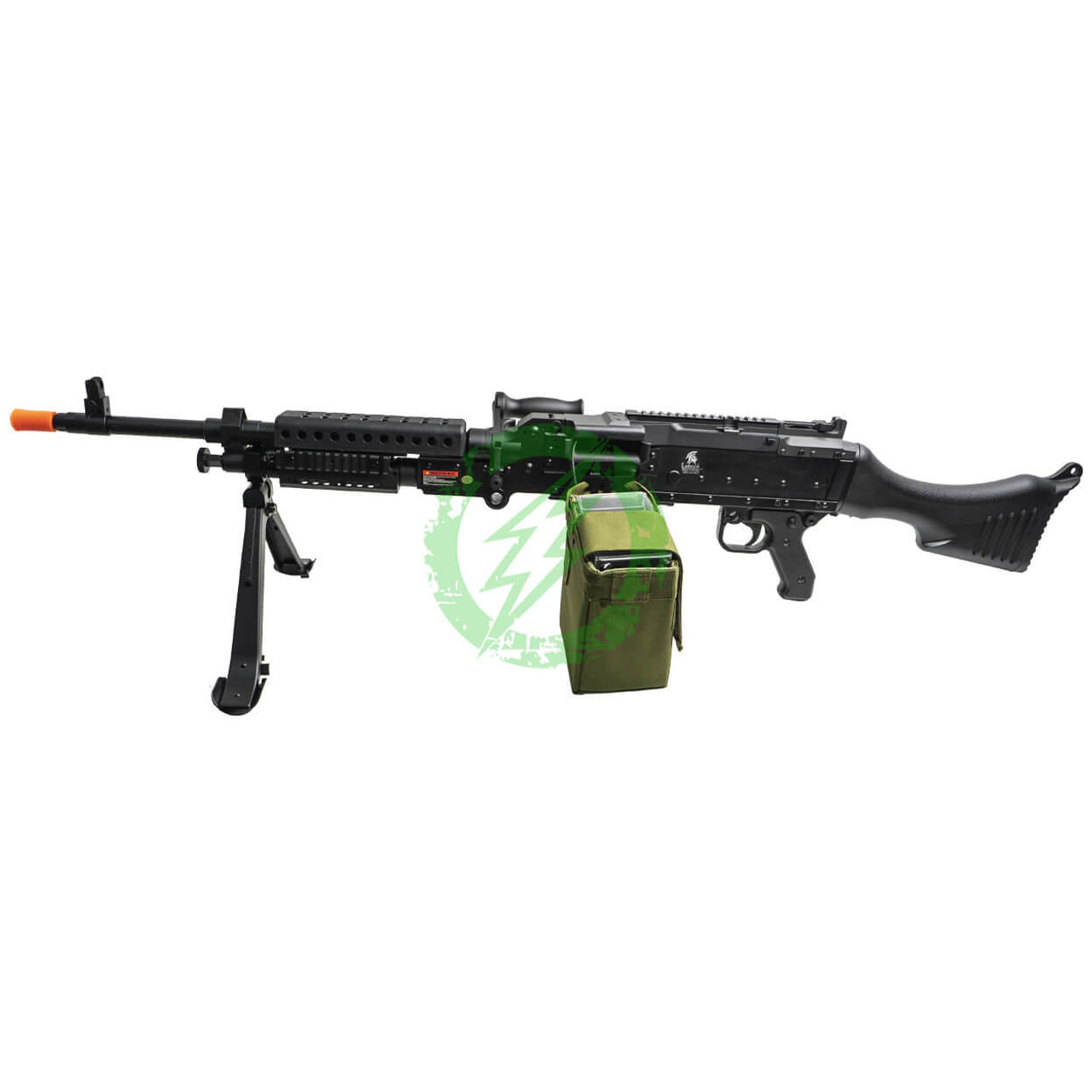  Lancer Tactical Full Metal M240 Airsoft AEG Squad Automatic Machine Gun 