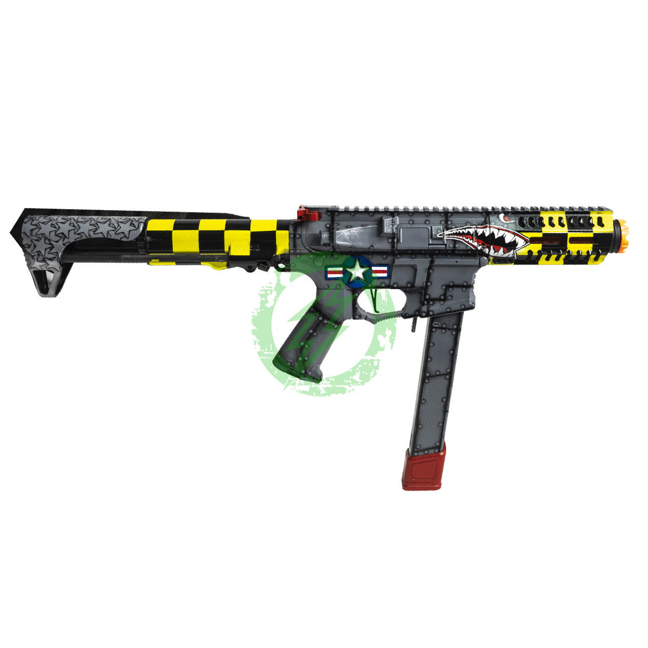 Rouge Customs Rogue Customs "Bomber Iron Yellow" G&G ARP 9 CQB Rifle w/ 2x EPM ARP 9 Mags 