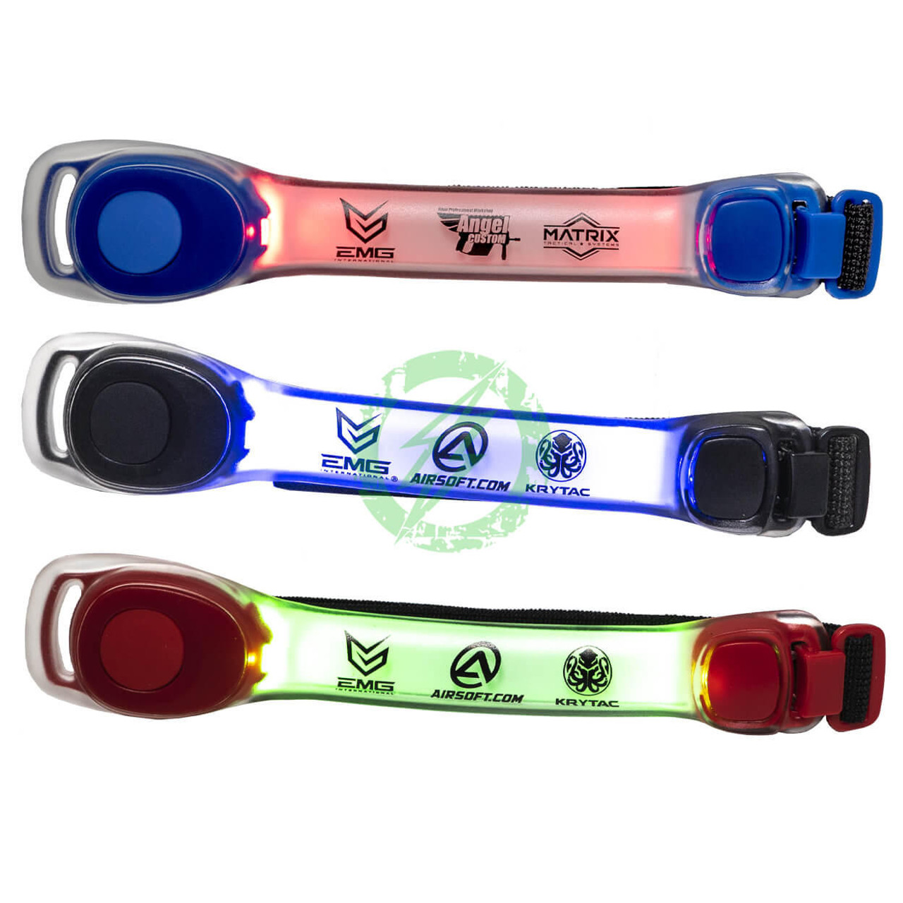  EMG Airsoft Nation IFF LED Markers Arm Band with Red, Green, Blue, and Magenta Lights 
