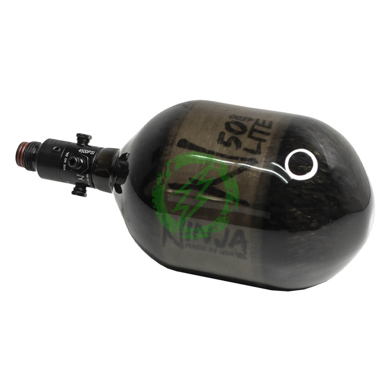 Ninja Paintball Ninja Carbon Fiber System Translucent Black SLP | HPA Tanks 