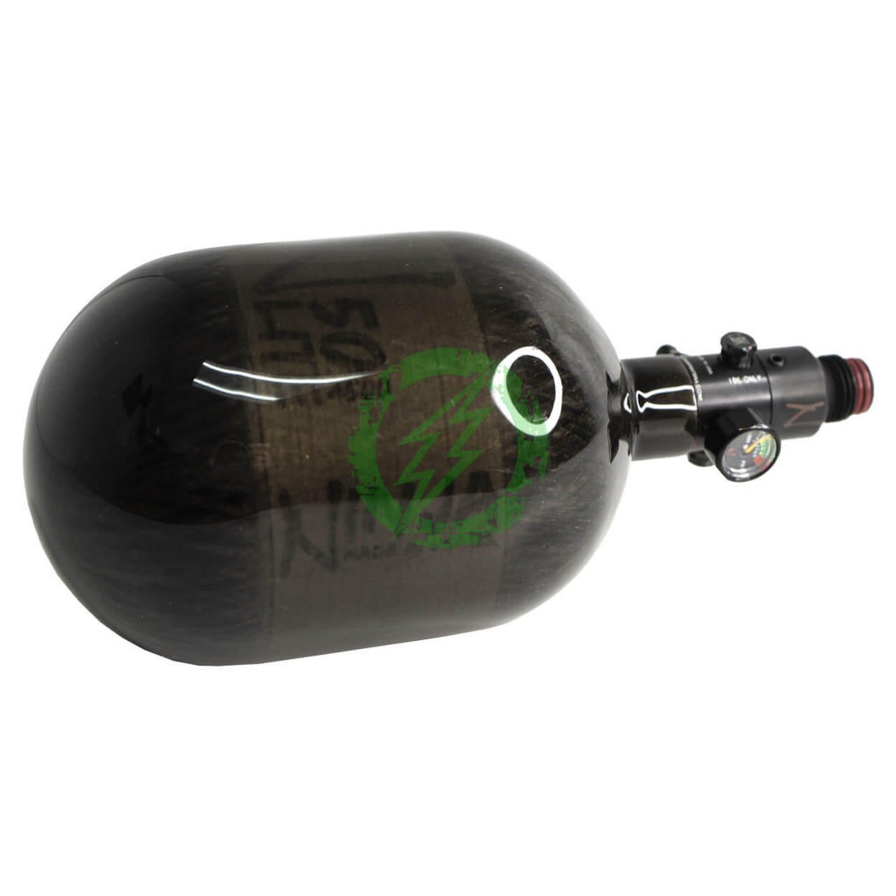 Ninja Paintball Ninja Carbon Fiber System Translucent Black | HPA Tanks 