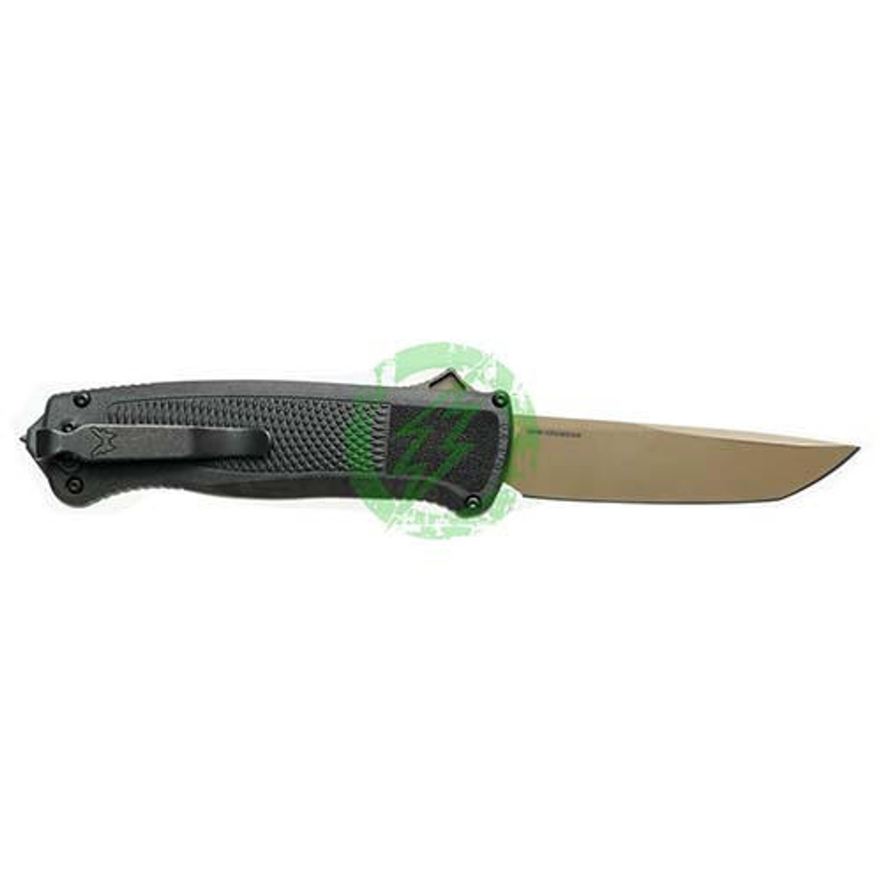  Benchmade Shootout Double-Action Automatic CF-Elite Handles Flat Earth CPM-CruWear Blade 