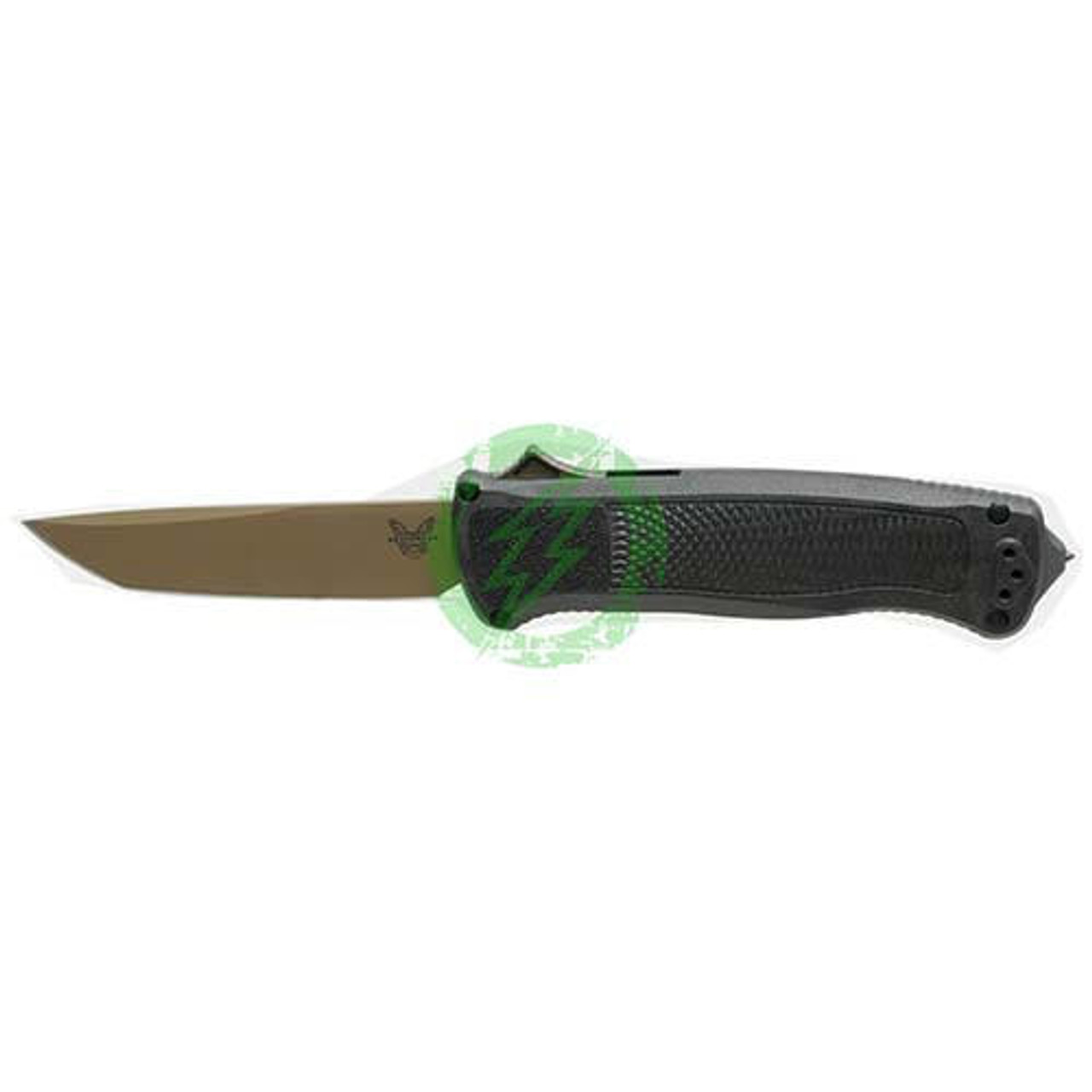  Benchmade Shootout Double-Action Automatic CF-Elite Handles Flat Earth CPM-CruWear Blade 