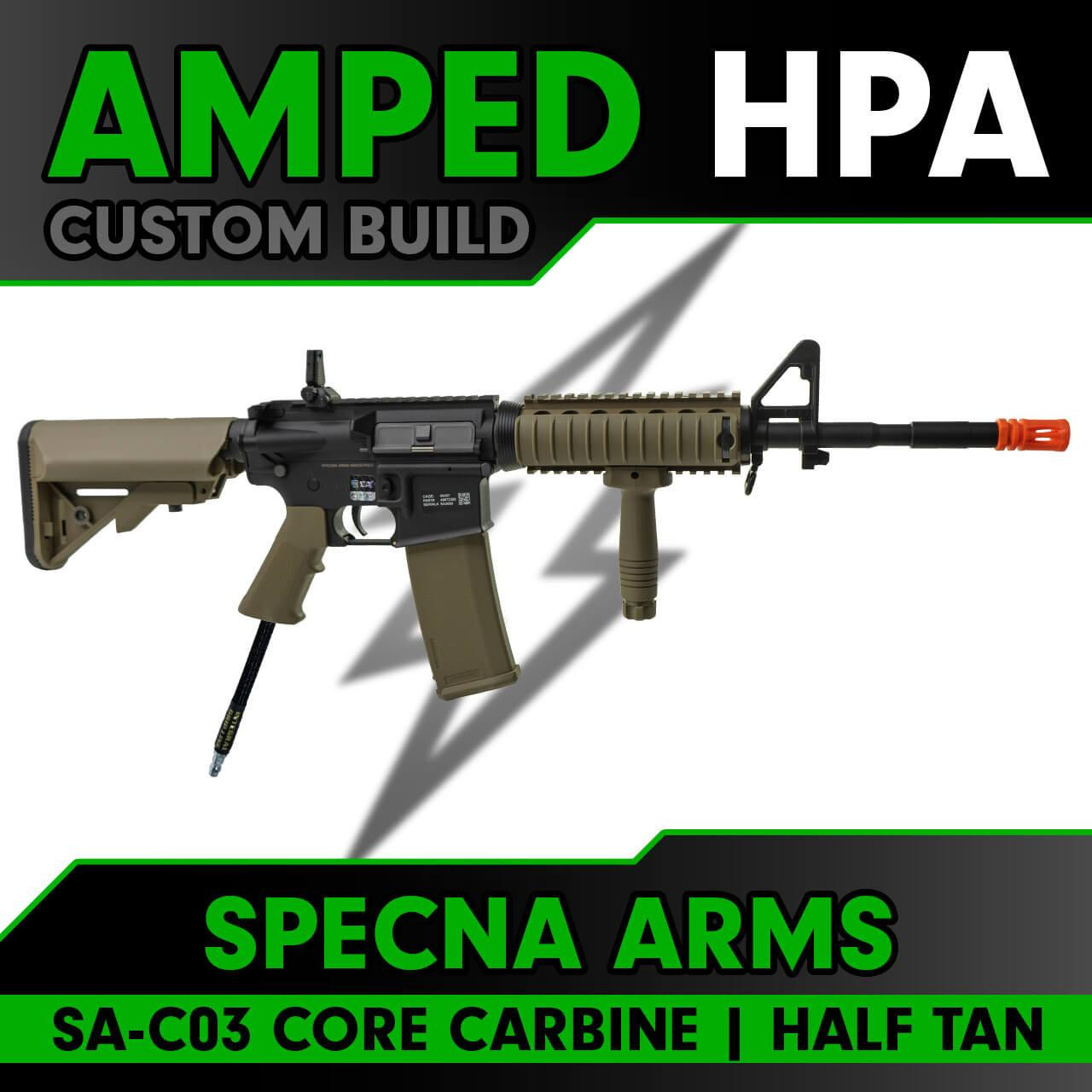Amped Builds Amped Custom HPA Specna Arms SA-C03 CORE Series M4 Carbine RIS Airsoft Rifle 