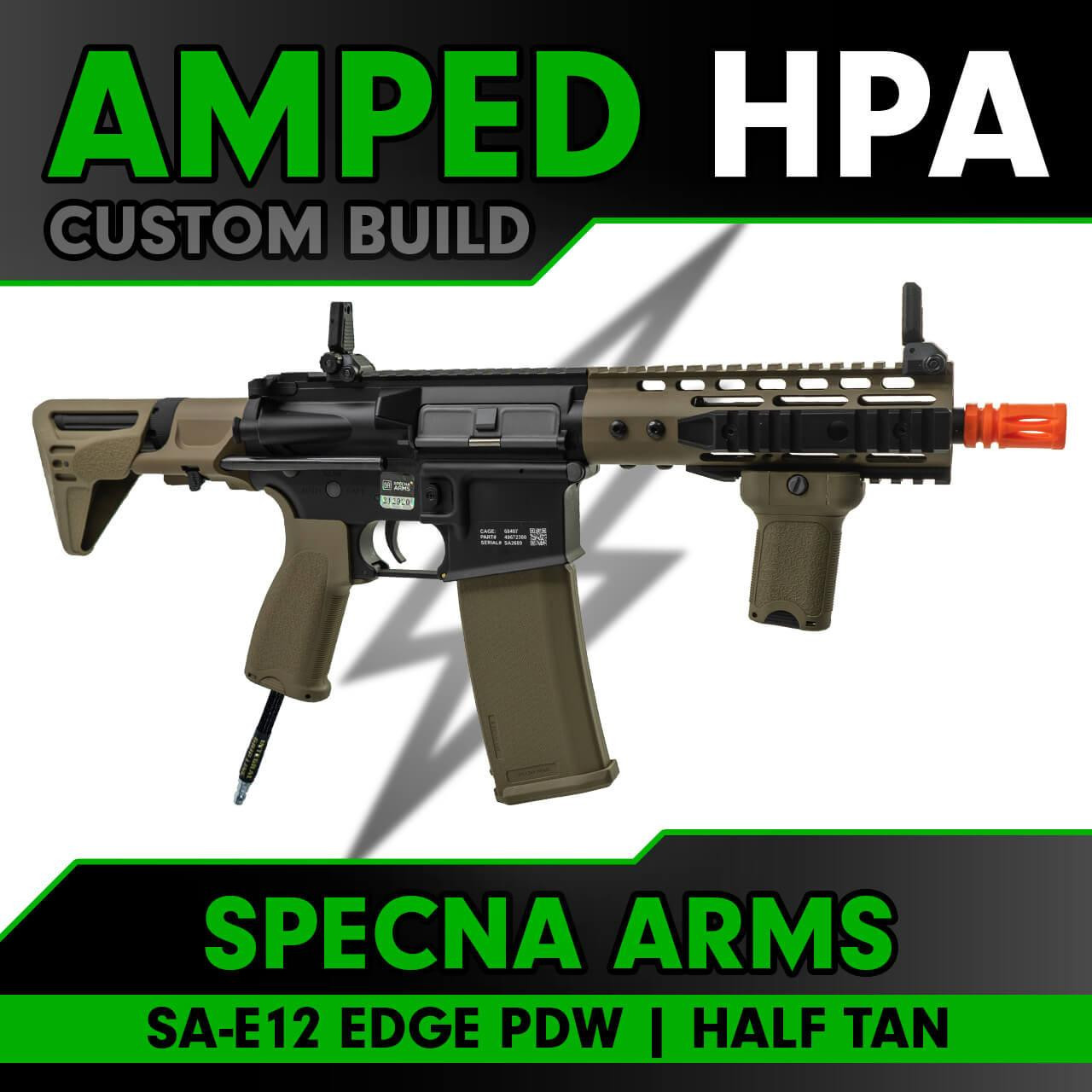 Amped Builds Amped Custom HPA Specna Arms SA-E12 EDGE Series M4 PDW Keymod Airsoft Rifle 