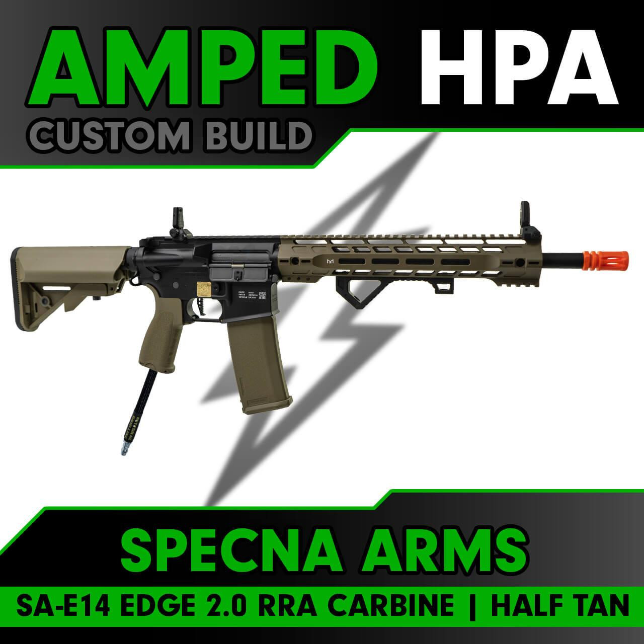 Amped Builds Amped Custom HPA Specna Arms SA-E14 EDGE 2.0 RRA M4 Carbine Slim MLOK Airsoft Rifle 