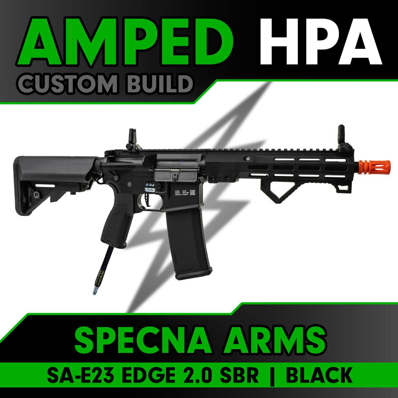 Amped Builds Amped Custom HPA Specna Arms SA-E23 EDGE 2.0 Series M4 SBR M-LOK Airsoft Rifle 