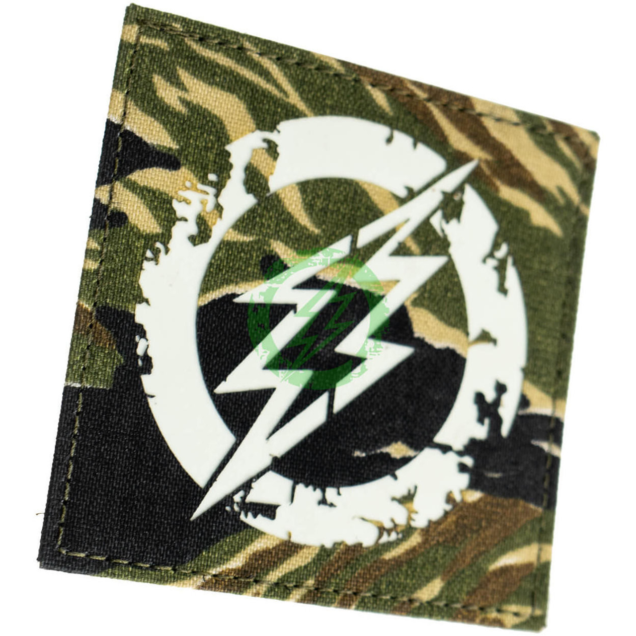 Amped Airsoft Amped Patch 3.5" Amped Logo Laser Cut GITD Velcro Patch | Glow in the Dark 