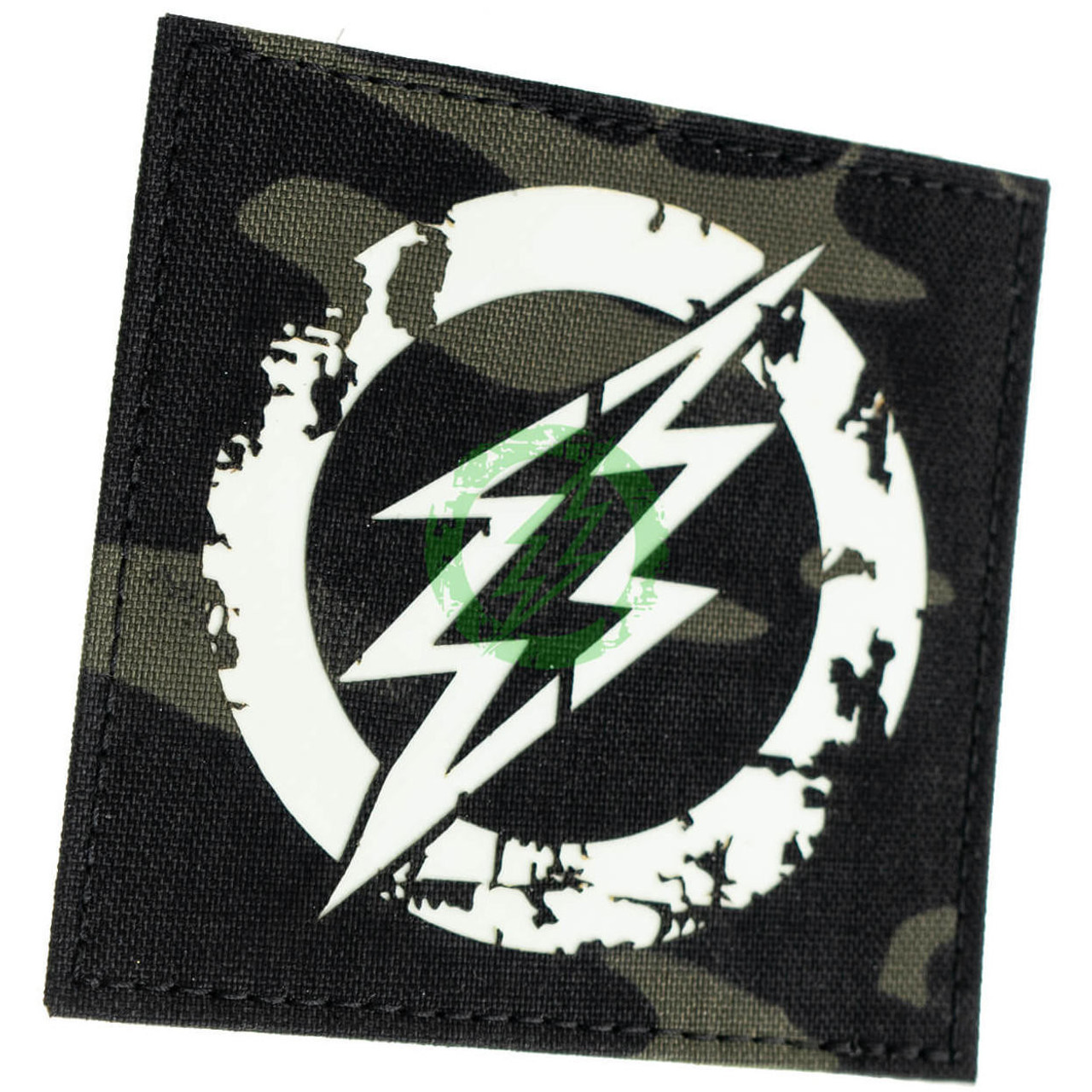 Amped Airsoft Amped Patch 3.5" Amped Logo Laser Cut GITD Velcro Patch | Glow in the Dark 
