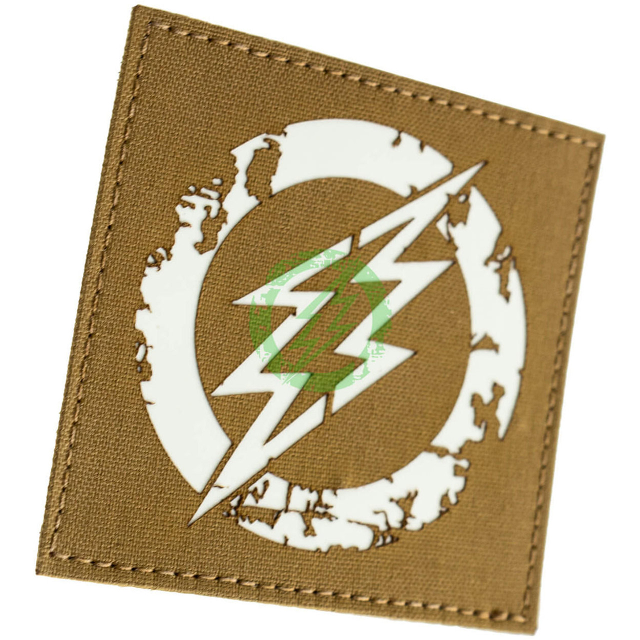 Amped Airsoft Amped Patch 3.5" Amped Logo Laser Cut GITD Velcro Patch | Glow in the Dark 