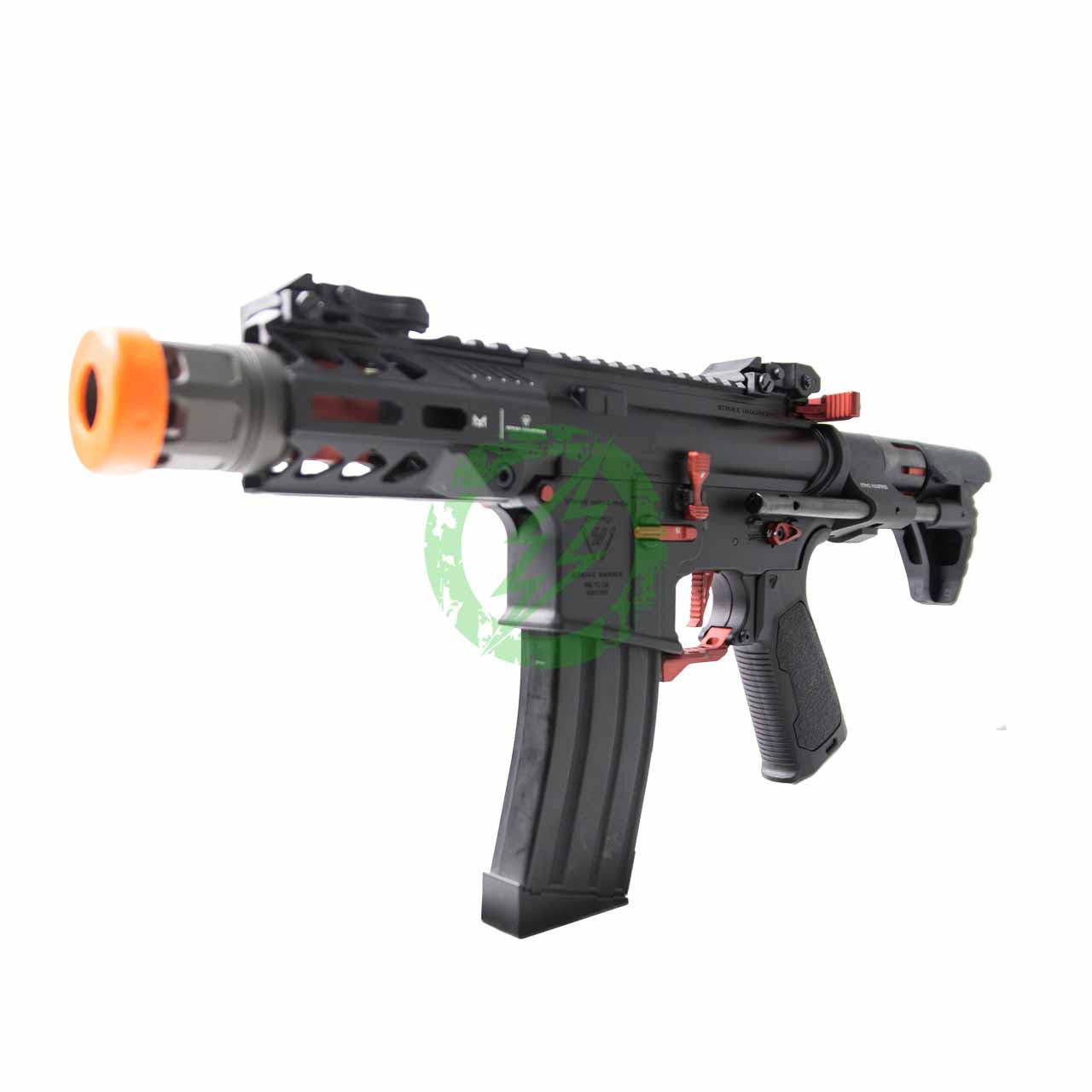  EMG Strike Industries Competition AEG G&P V2 GATE Aster Gearbox | Red CQB PDW Stock 350 FPS 