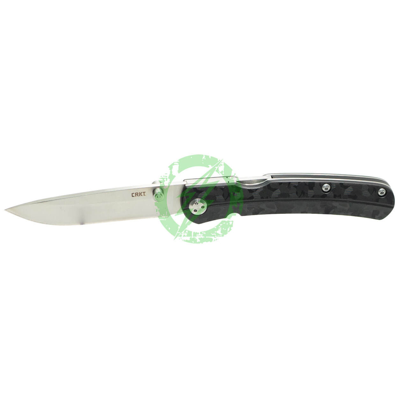 CRKT (Columbia River Knife Tool) CRKT Kith Black Folding Blade Knife with Satin Blade & Glass Reinforced Handle 