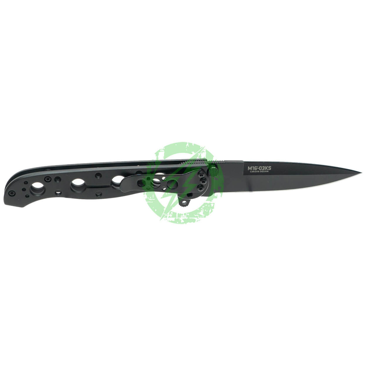CRKT (Columbia River Knife Tool) CRKT M16-03KS Spear Point Black Folding Knife with 12C27 Sandvik Oxide Blade & Stainless Steel Handle 