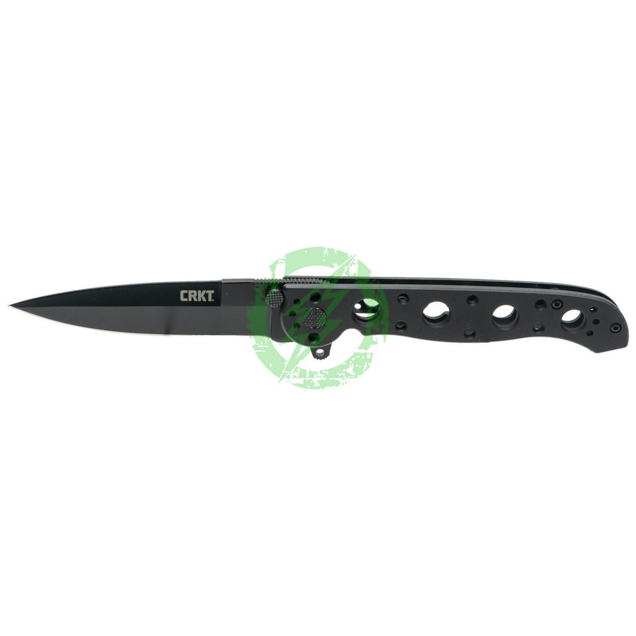 CRKT (Columbia River Knife Tool) CRKT M16-03KS Spear Point Black Folding Knife with 12C27 Sandvik Oxide Blade & Stainless Steel Handle 